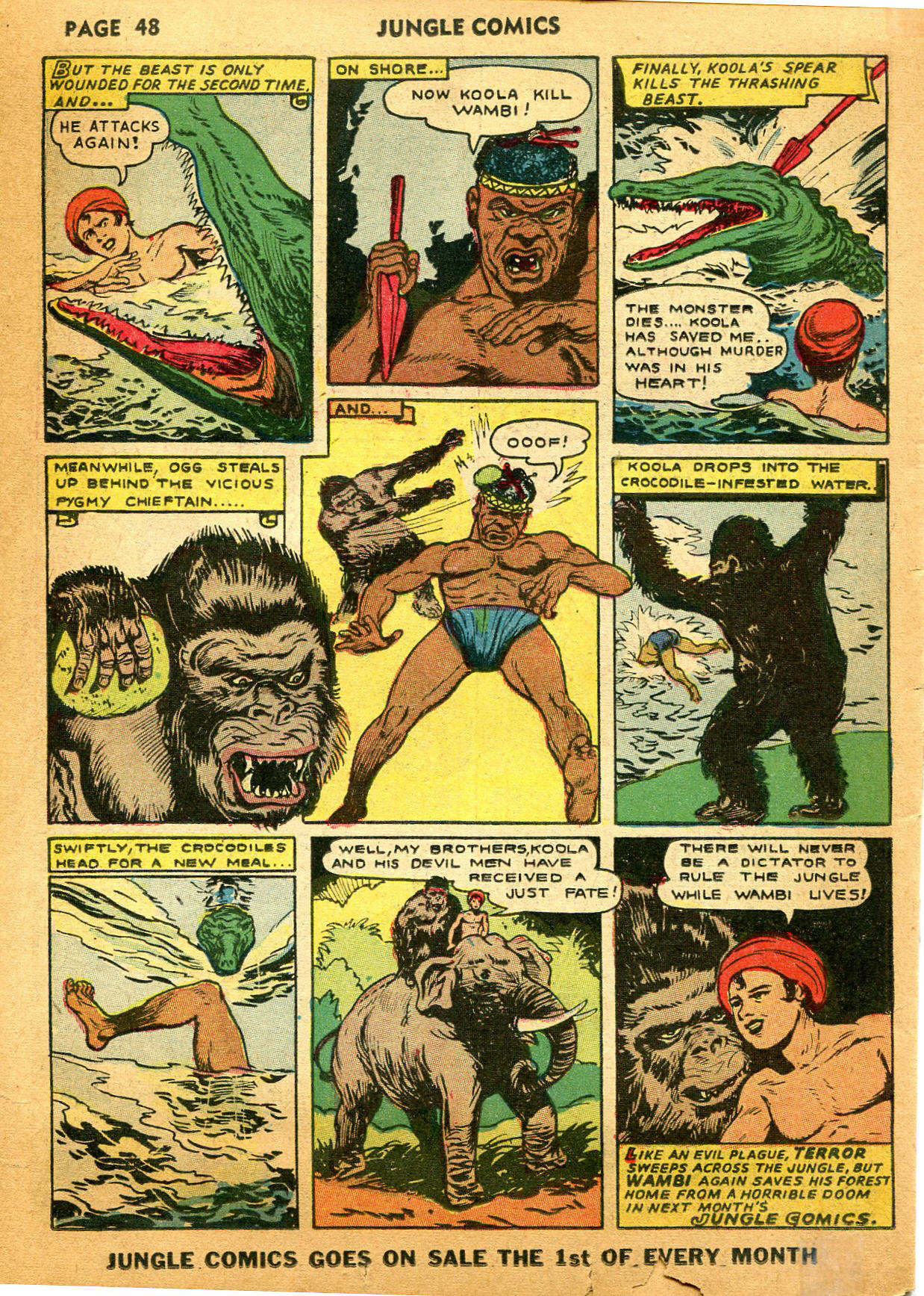 Read online Jungle Comics comic -  Issue #35 - 50