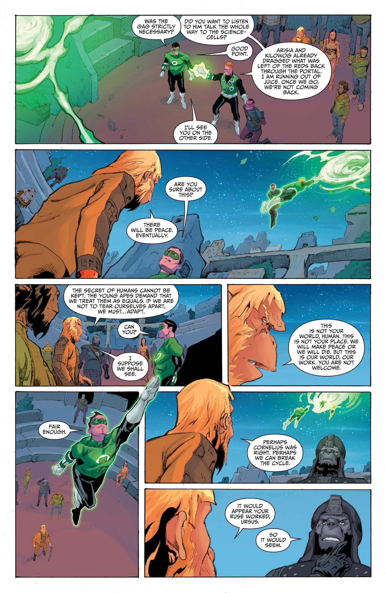 Read online Planet of the Apes/Green Lantern comic -  Issue #6 - 23
