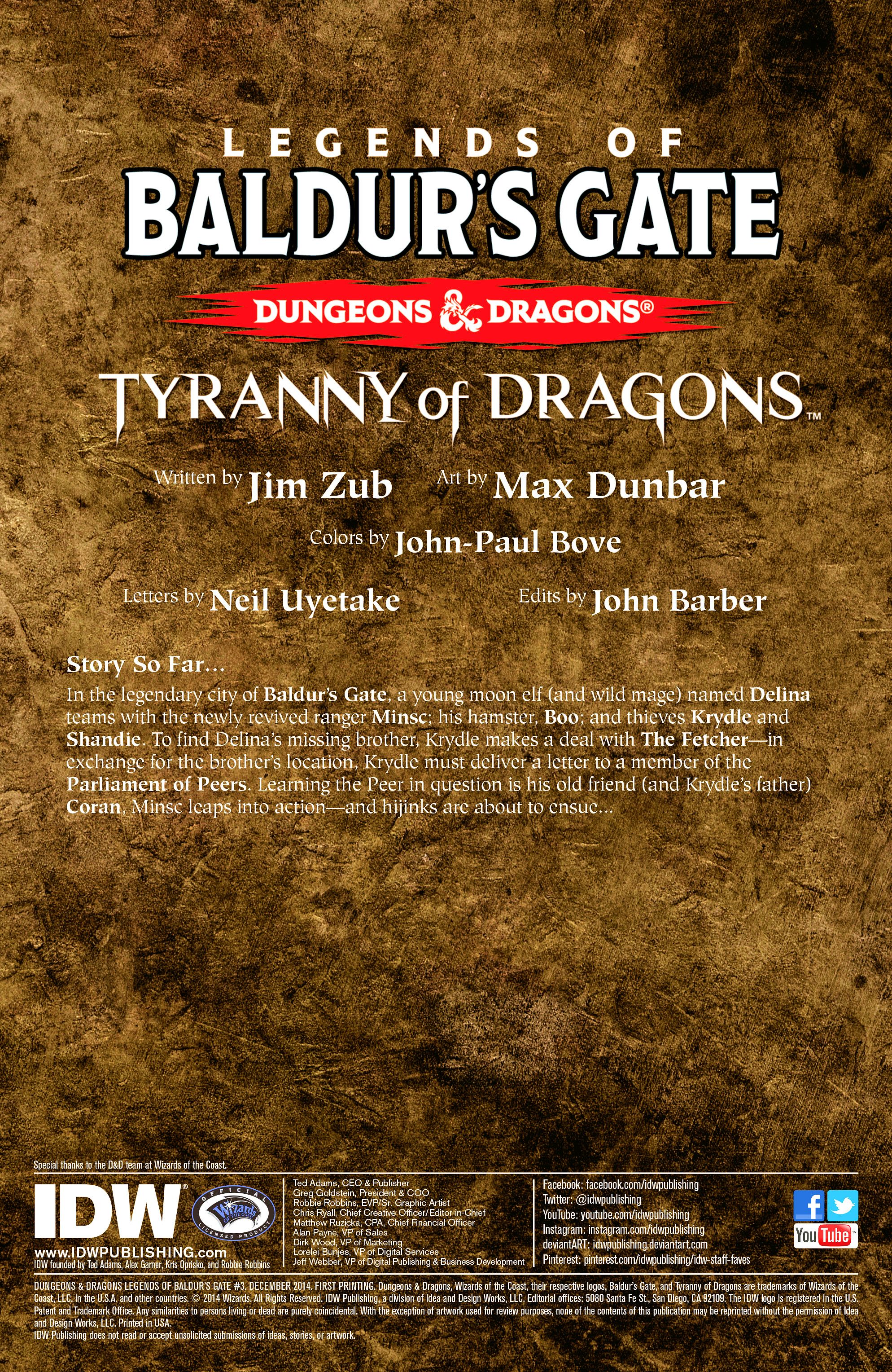 Read online Dungeons & Dragons: Legends of Baldur's Gate comic -  Issue #3 - 2