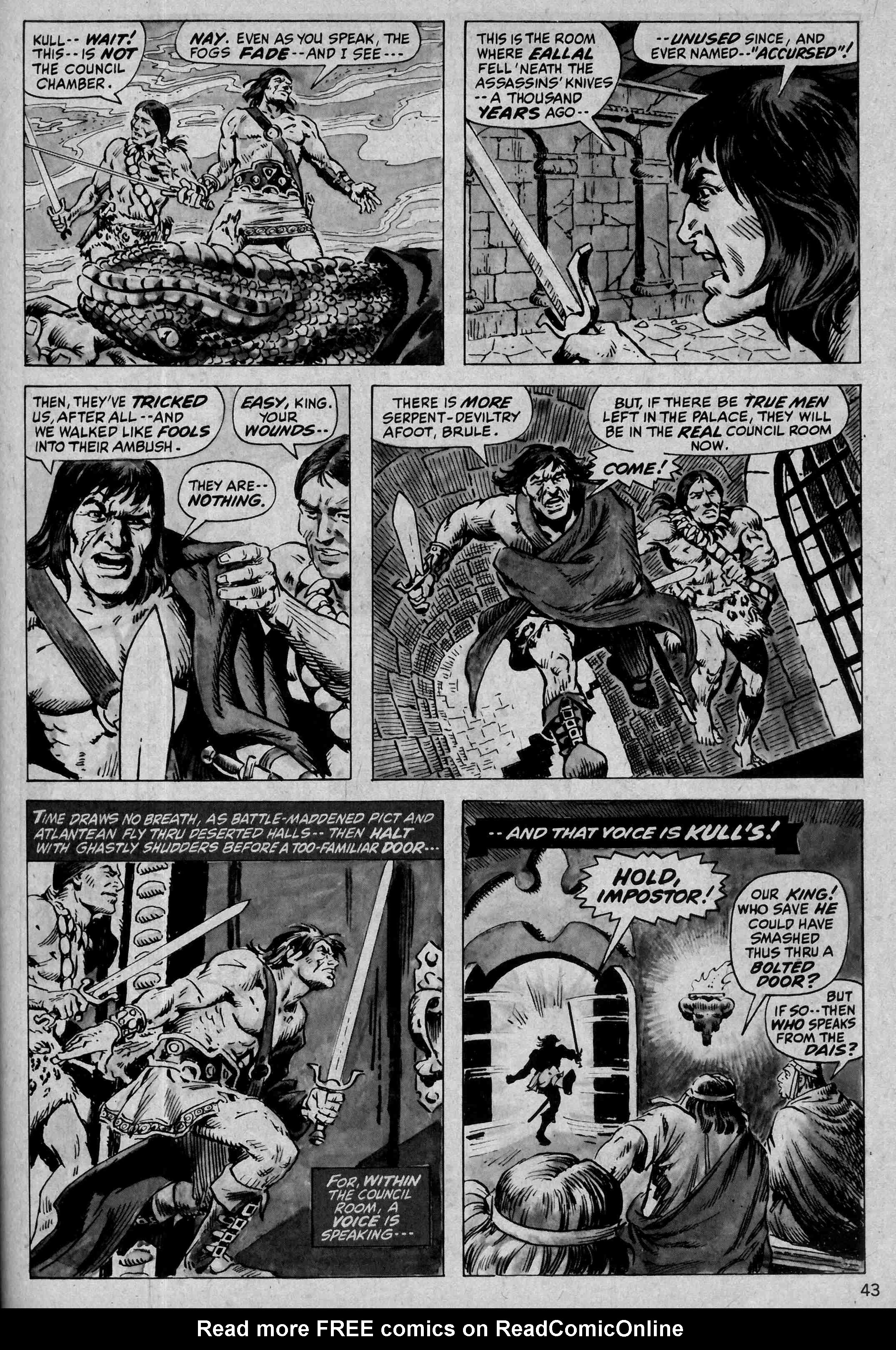 Read online Kull and the Barbarians comic -  Issue #1 - 43