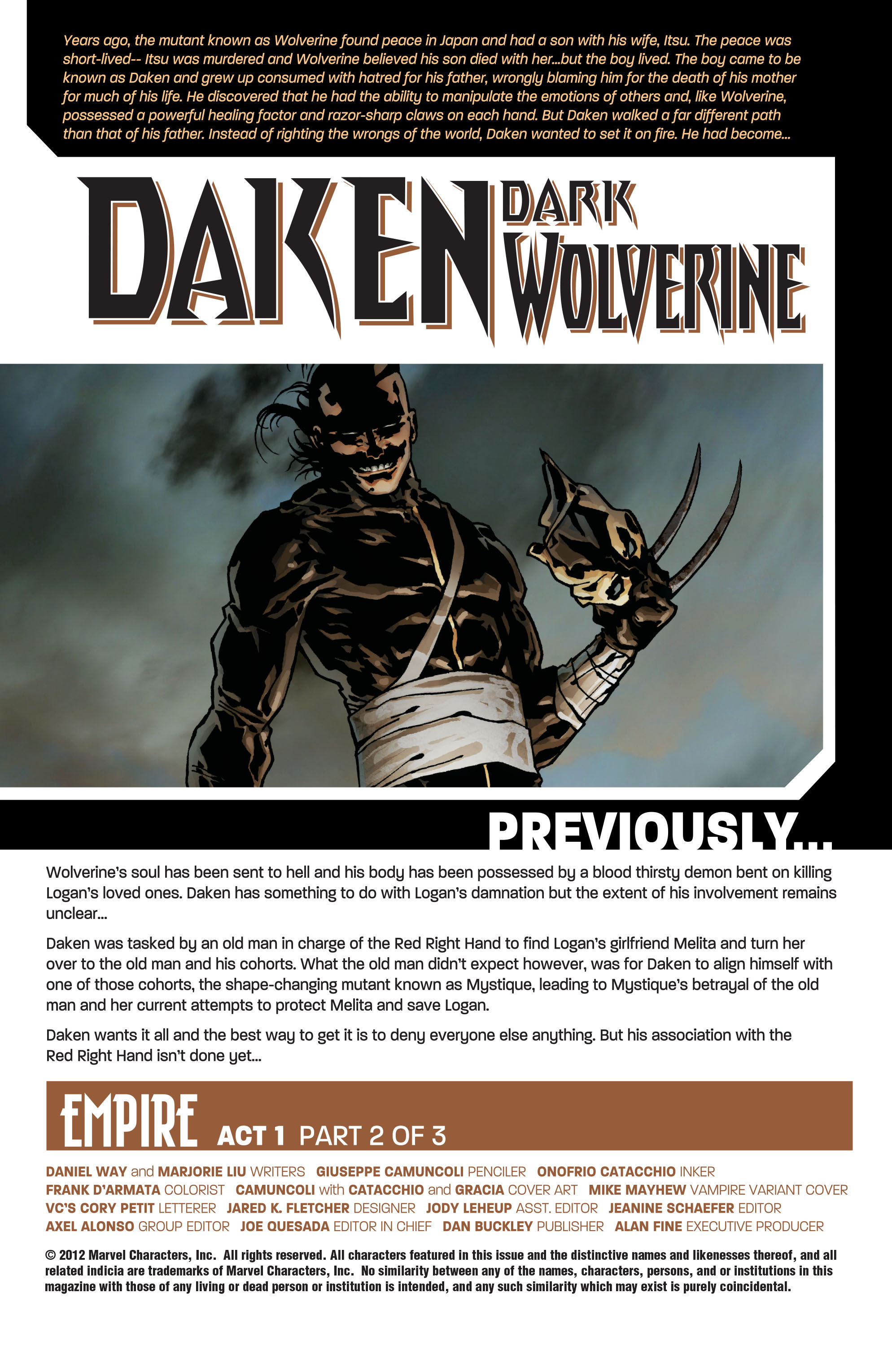 Read online Daken: Dark Wolverine comic -  Issue #2 - 2