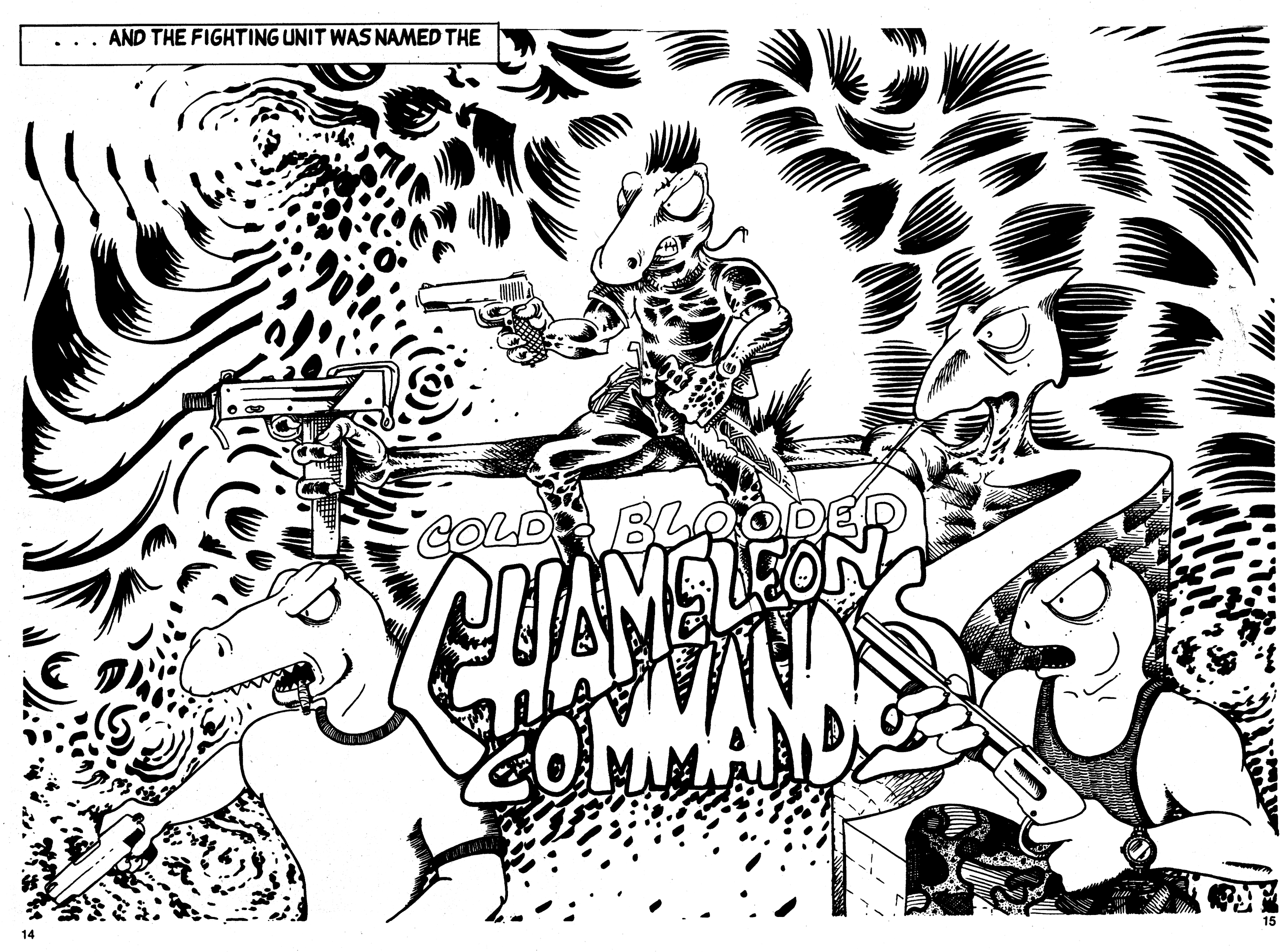 Read online Cold-Blooded Chameleon Commandos comic -  Issue #1 - 16