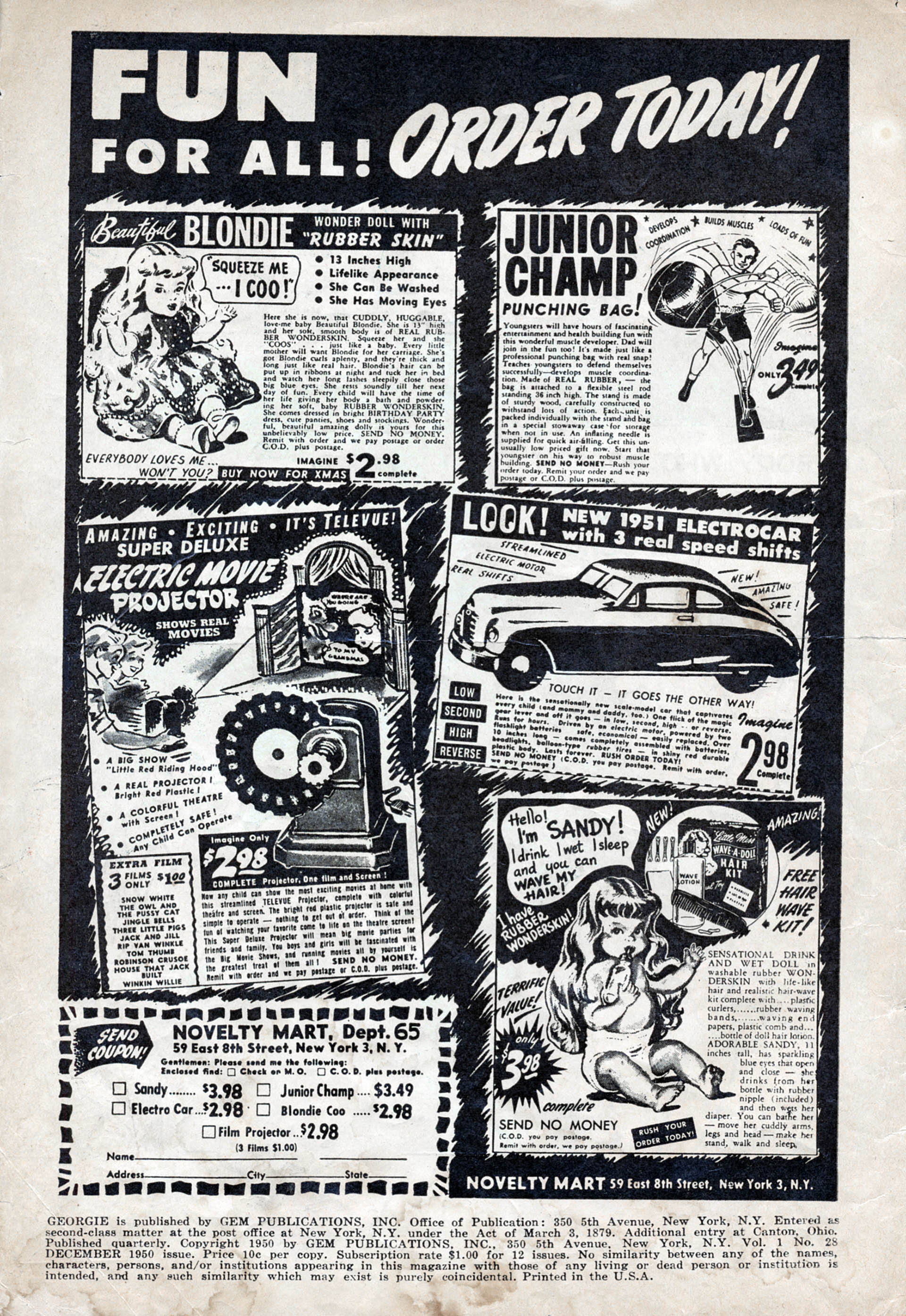 Read online Georgie Comics (1949) comic -  Issue #28 - 2