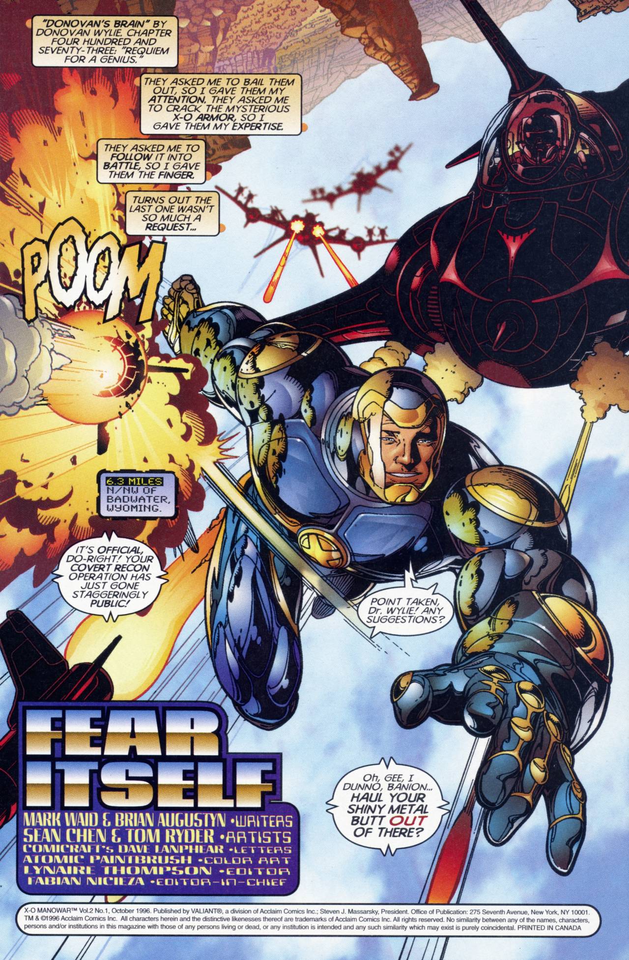 Read online X-O Manowar (1996) comic -  Issue #1 - 2