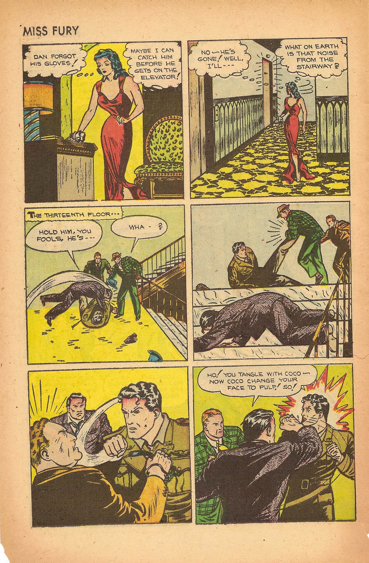 Read online Miss Fury (1942) comic -  Issue #7 - 26