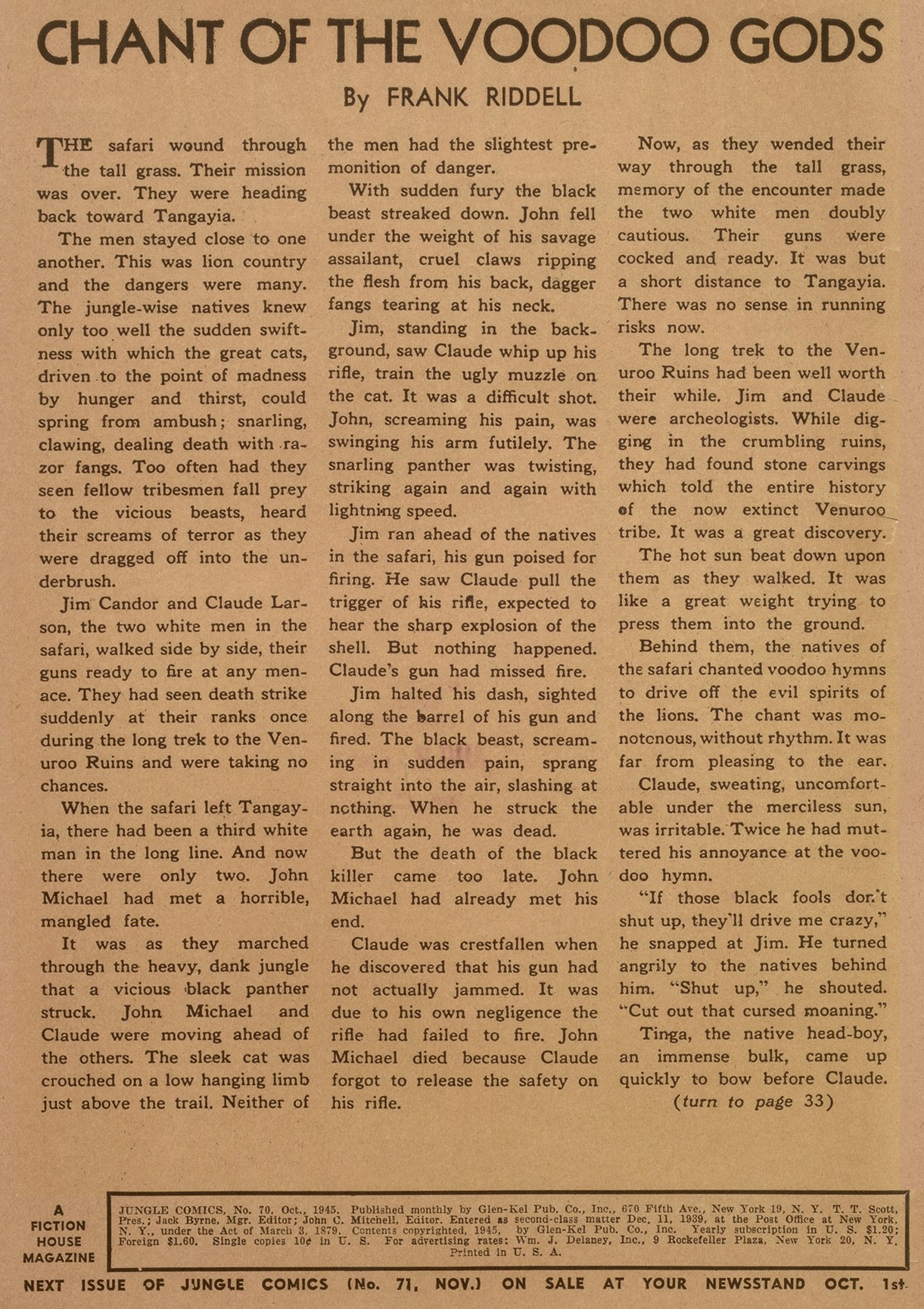 Read online Jungle Comics comic -  Issue #70 - 2