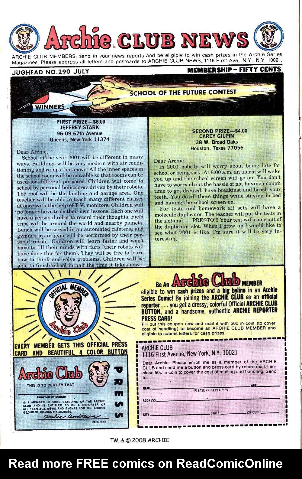 Read online Jughead (1965) comic -  Issue #290 - 26