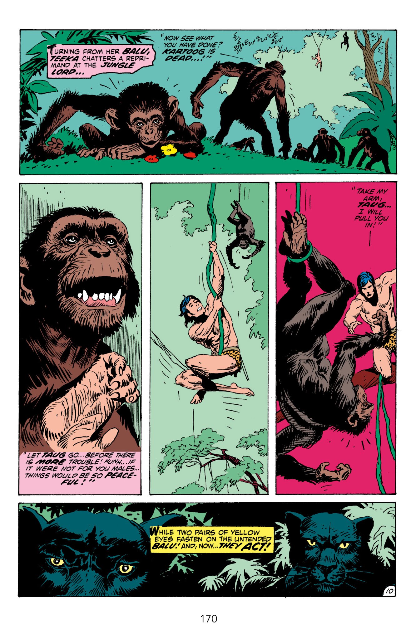Read online Edgar Rice Burroughs' Tarzan The Joe Kubert Years comic -  Issue # TPB 1 (Part 2) - 71