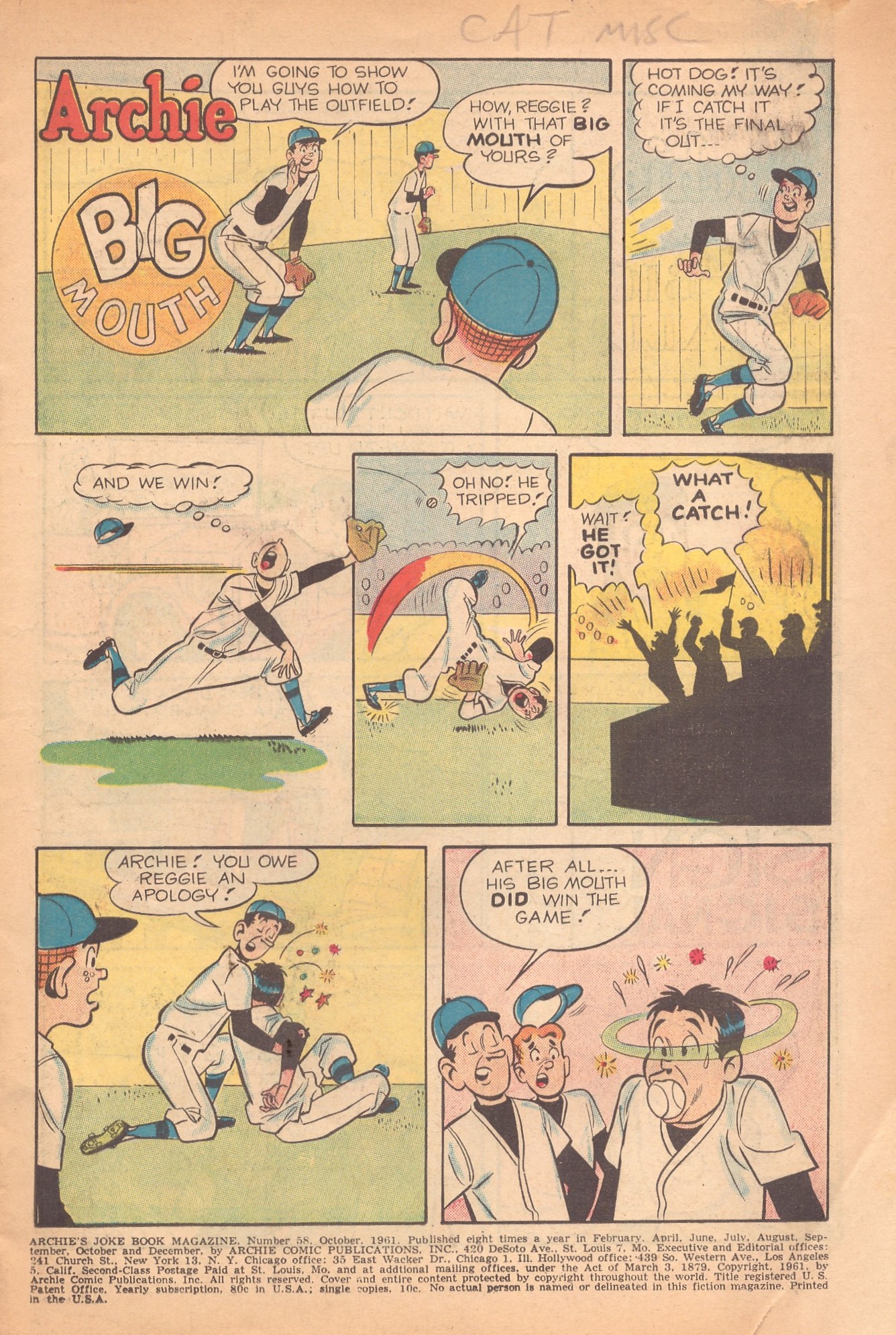 Read online Archie's Joke Book Magazine comic -  Issue #58 - 3