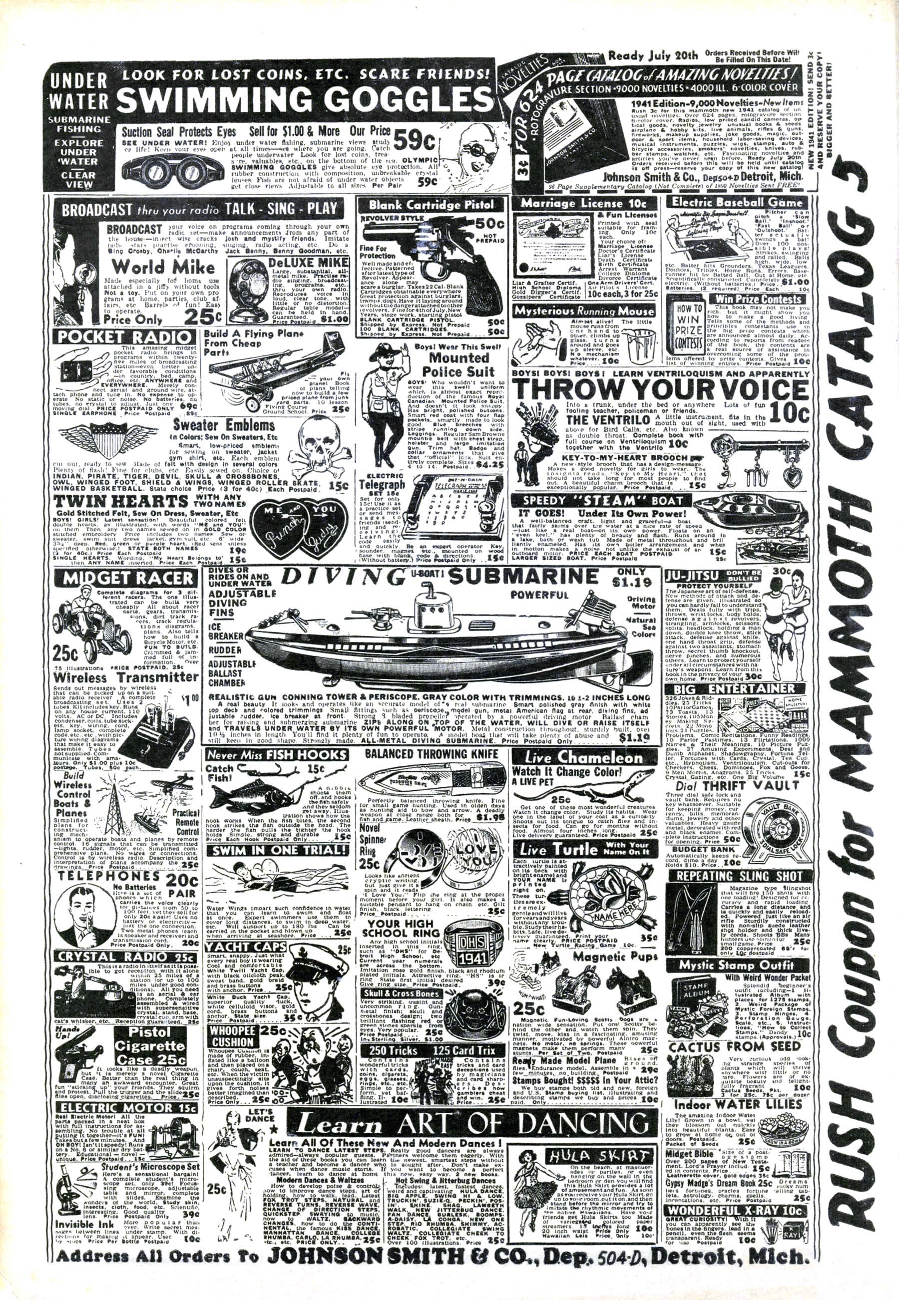 Read online Masked Marvel comic -  Issue #1 - 68