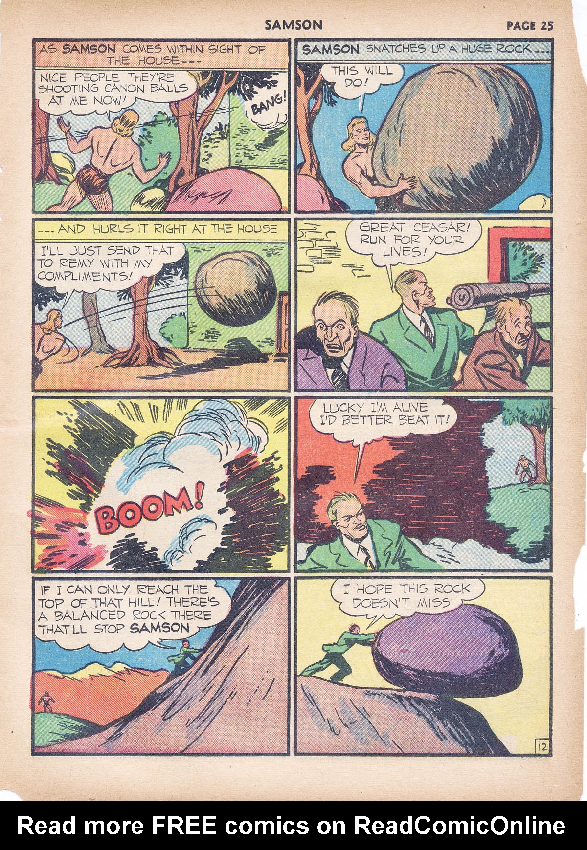 Read online Samson (1940) comic -  Issue #4 - 27