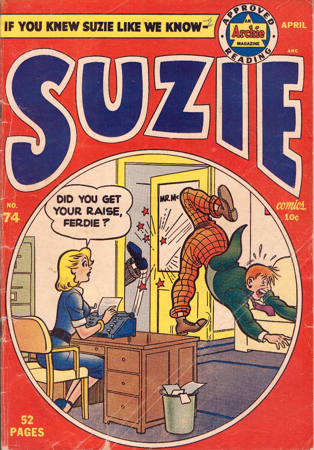Read online Suzie Comics comic -  Issue #74 - 1