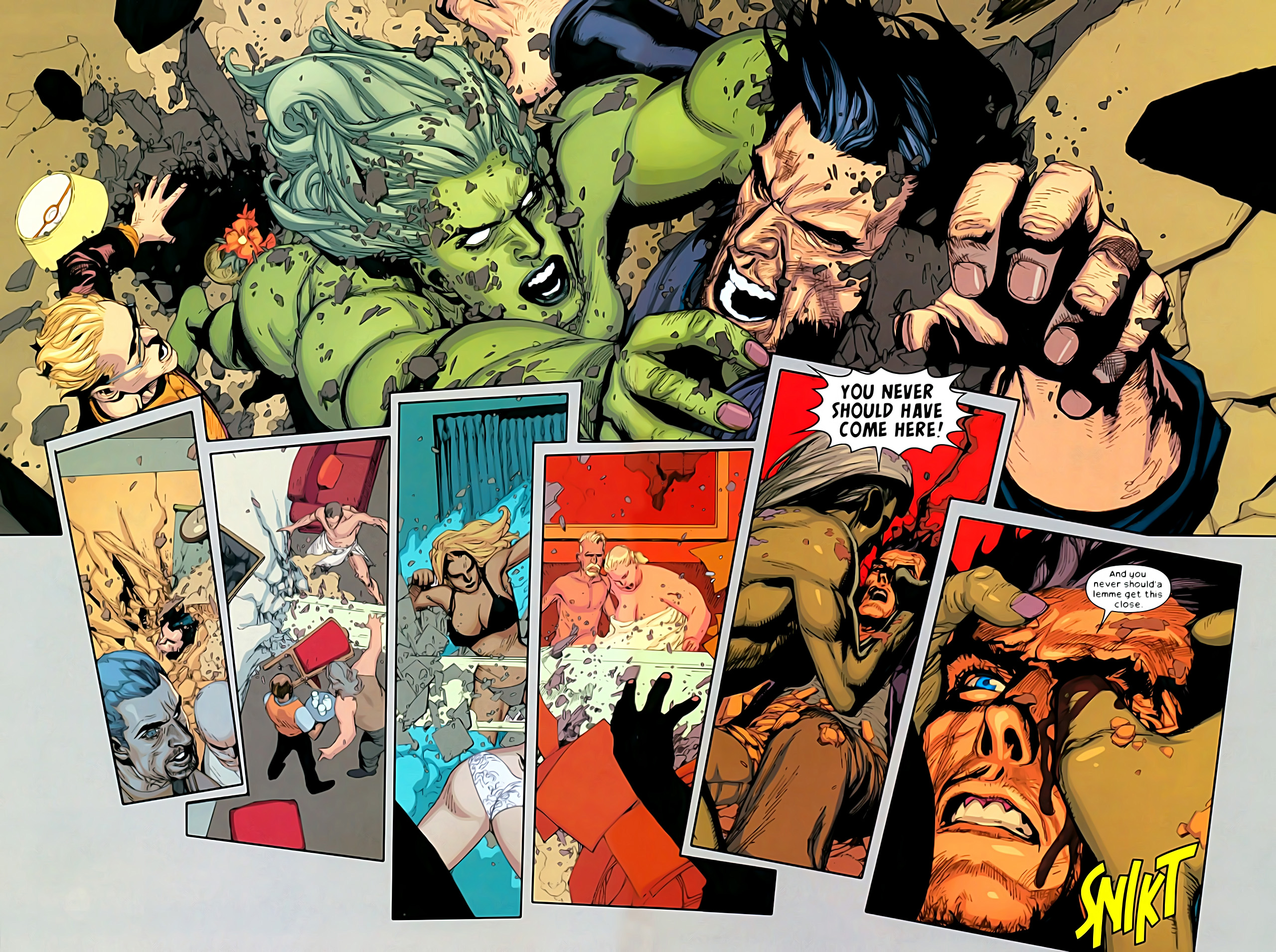 Read online Ultimate Wolverine vs. Hulk comic -  Issue #6 - 9