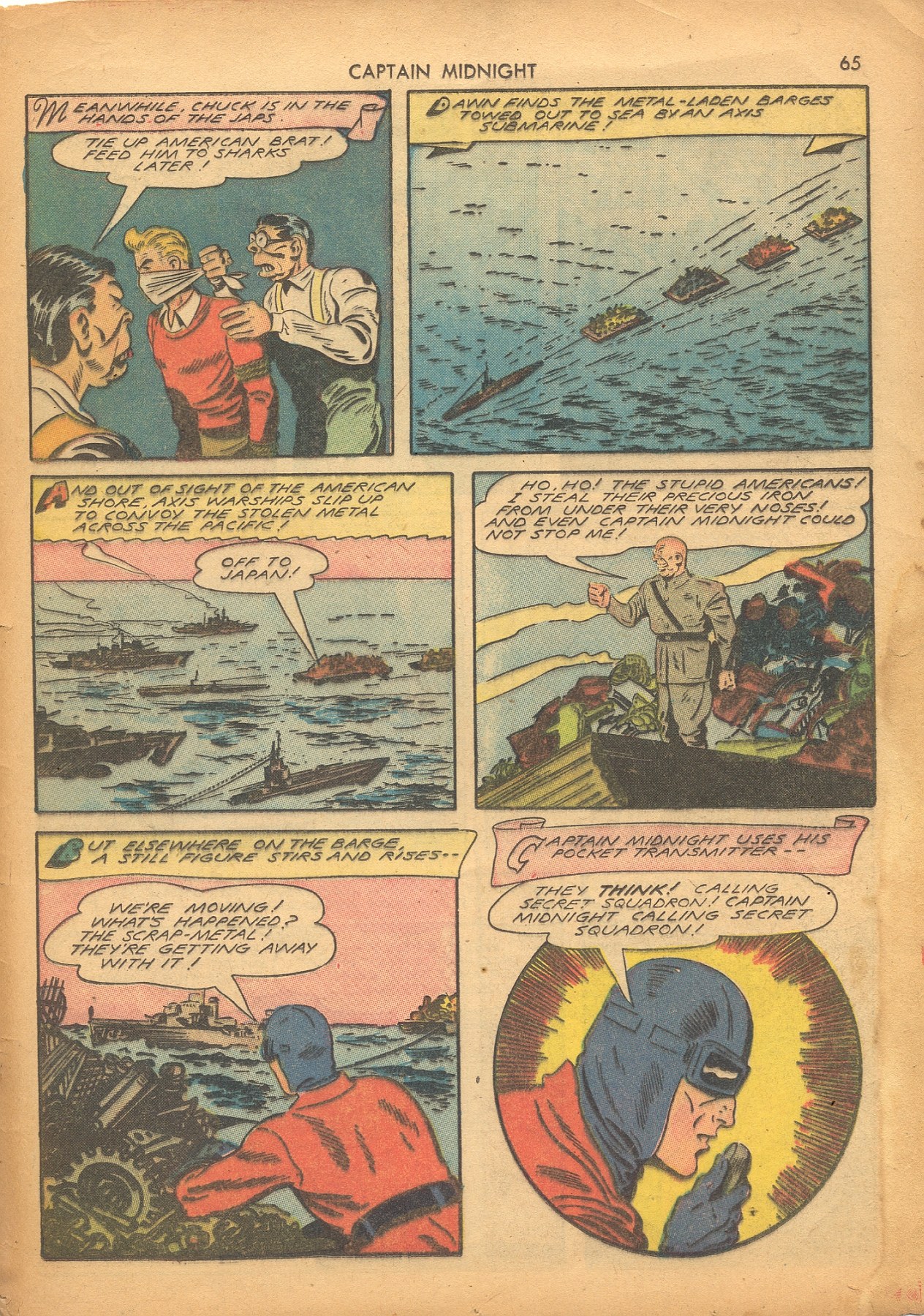 Read online Captain Midnight (1942) comic -  Issue #4 - 66