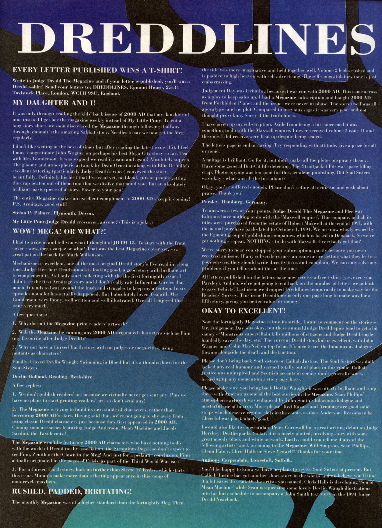 Read online Judge Dredd: The Megazine (vol. 2) comic -  Issue #19 - 25