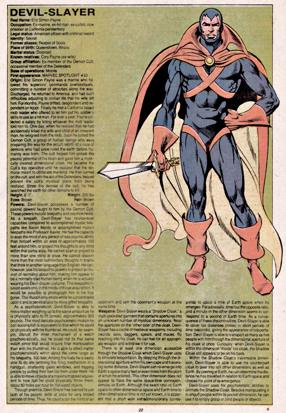 Read online The Official Handbook of the Marvel Universe comic -  Issue #3 - 23