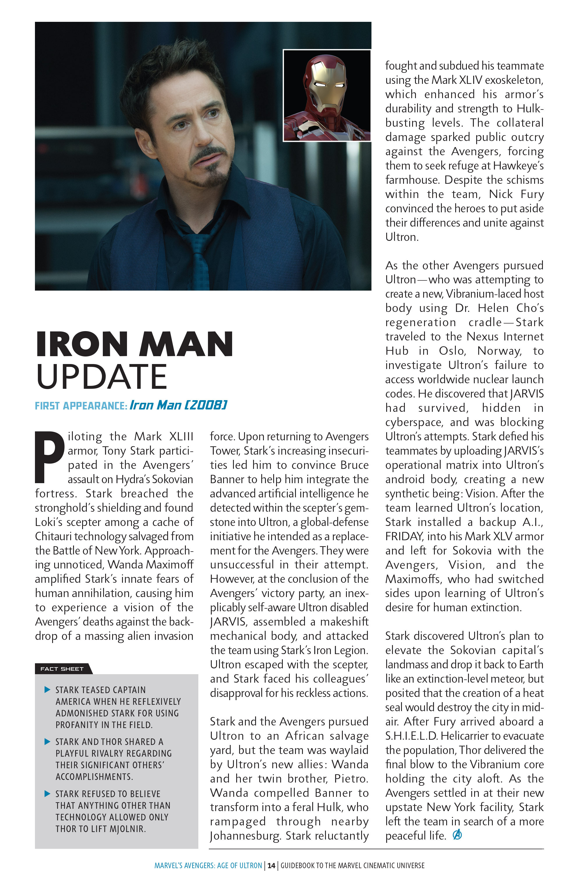 Read online Guidebook To the Marvel Cinematic Universe – Marvel's Avengers: Age of Ultron comic -  Issue # Full - 15