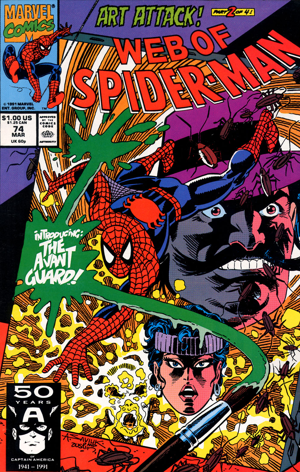 Read online Web of Spider-Man (1985) comic -  Issue #74 - 1