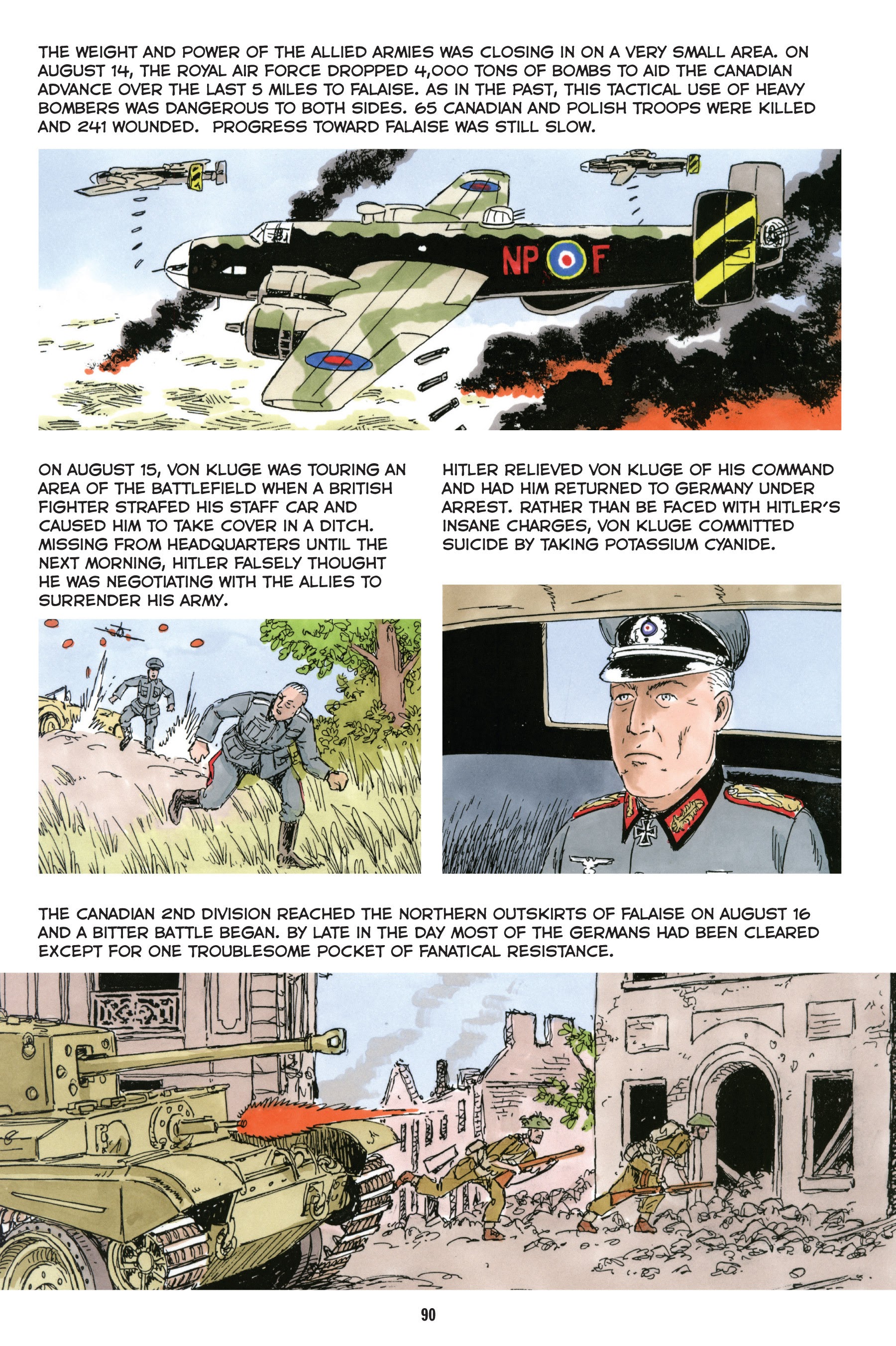 Read online Normandy: A Graphic History of D-Day, the Allied Invasion of Hitler's Fortress Europe comic -  Issue # TPB - 91