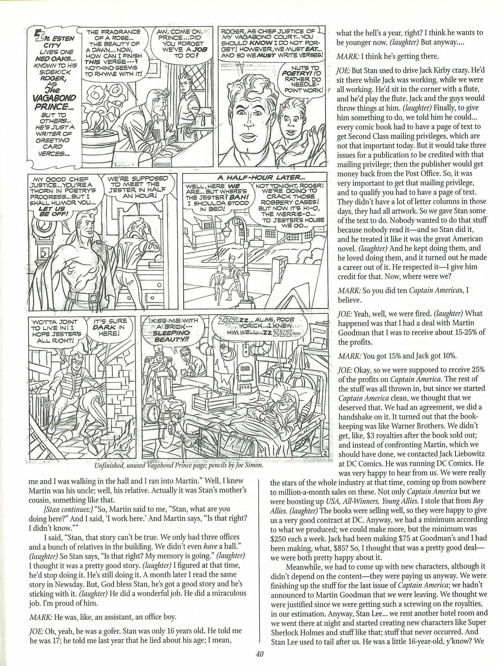 Read online The Jack Kirby Collector comic -  Issue #25 - 40