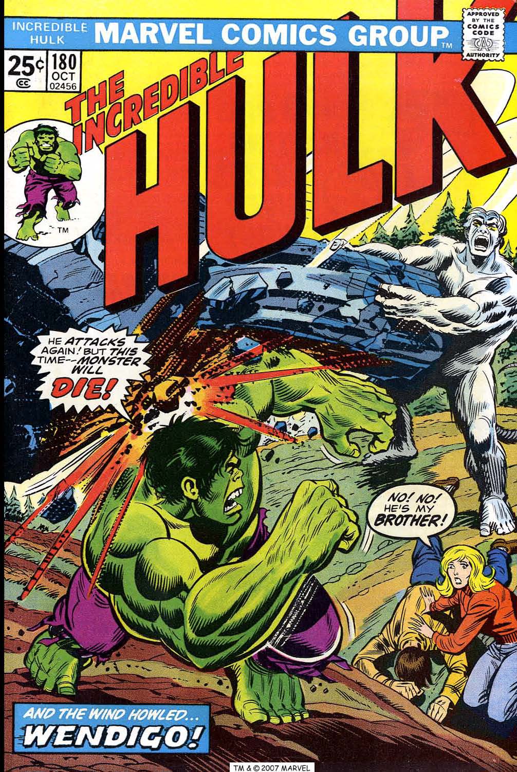 Read online The Incredible Hulk (1968) comic -  Issue #180 - 1