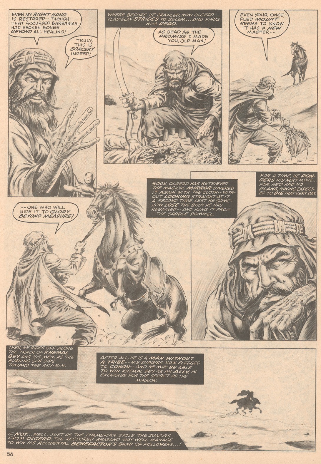 Read online The Savage Sword Of Conan comic -  Issue #58 - 57