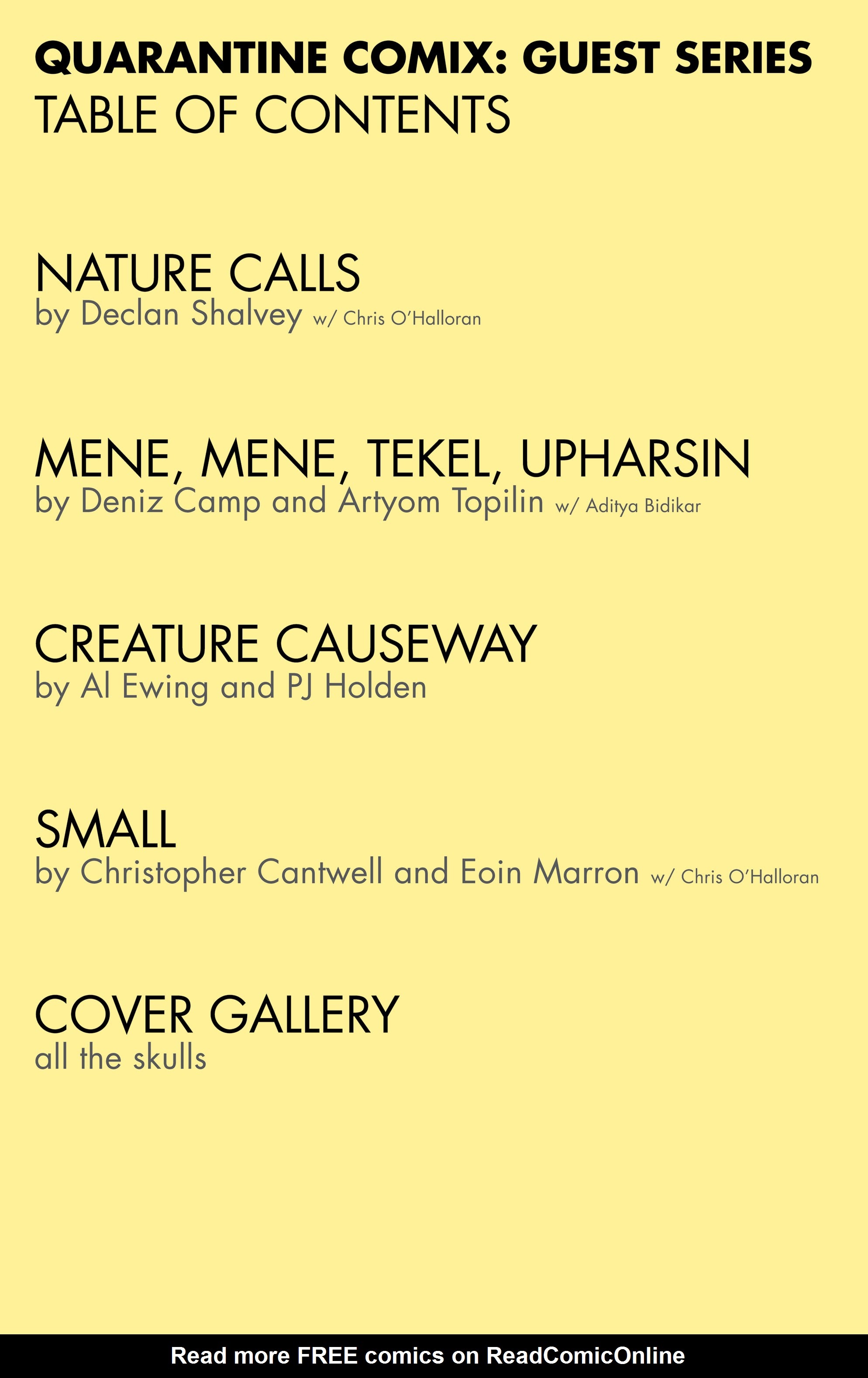 Read online Ice Cream Man Presents: Quarantine Comix Special comic -  Issue # Full - 32