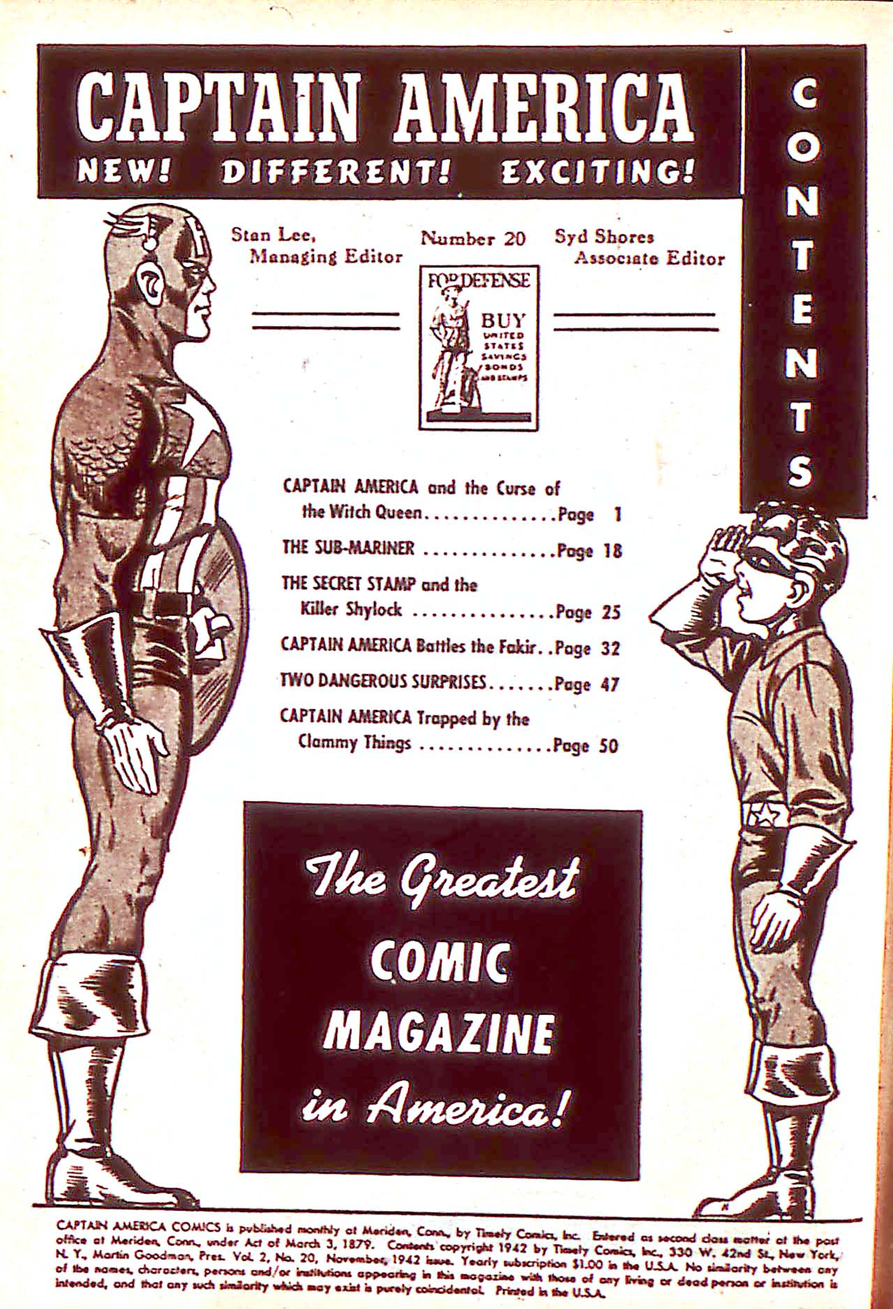 Read online Captain America Comics comic -  Issue #20 - 2