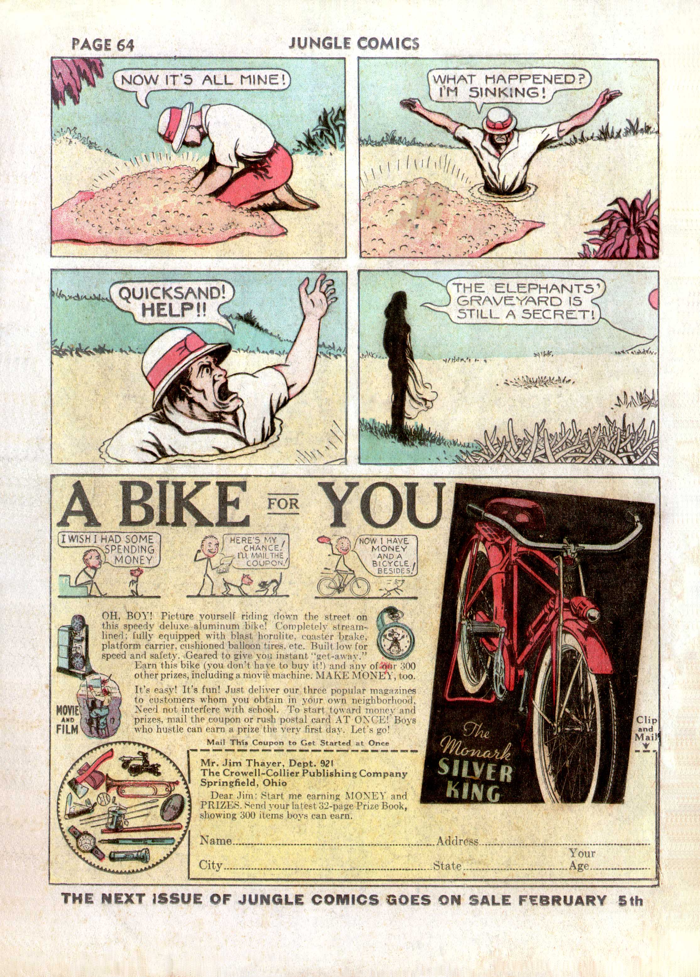 Read online Jungle Comics comic -  Issue #2 - 66