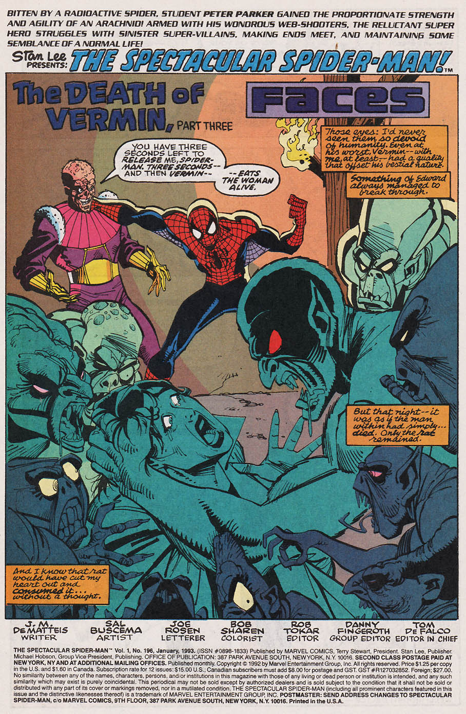 Read online The Spectacular Spider-Man (1976) comic -  Issue #196 - 2