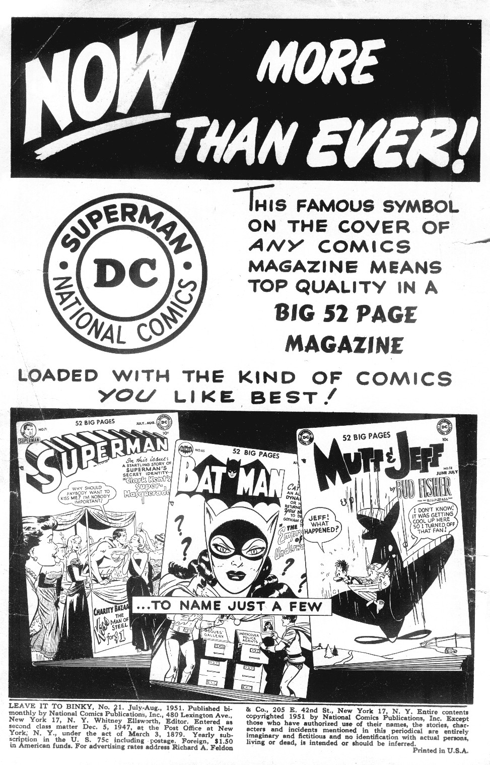Read online Leave it to Binky comic -  Issue #21 - 2