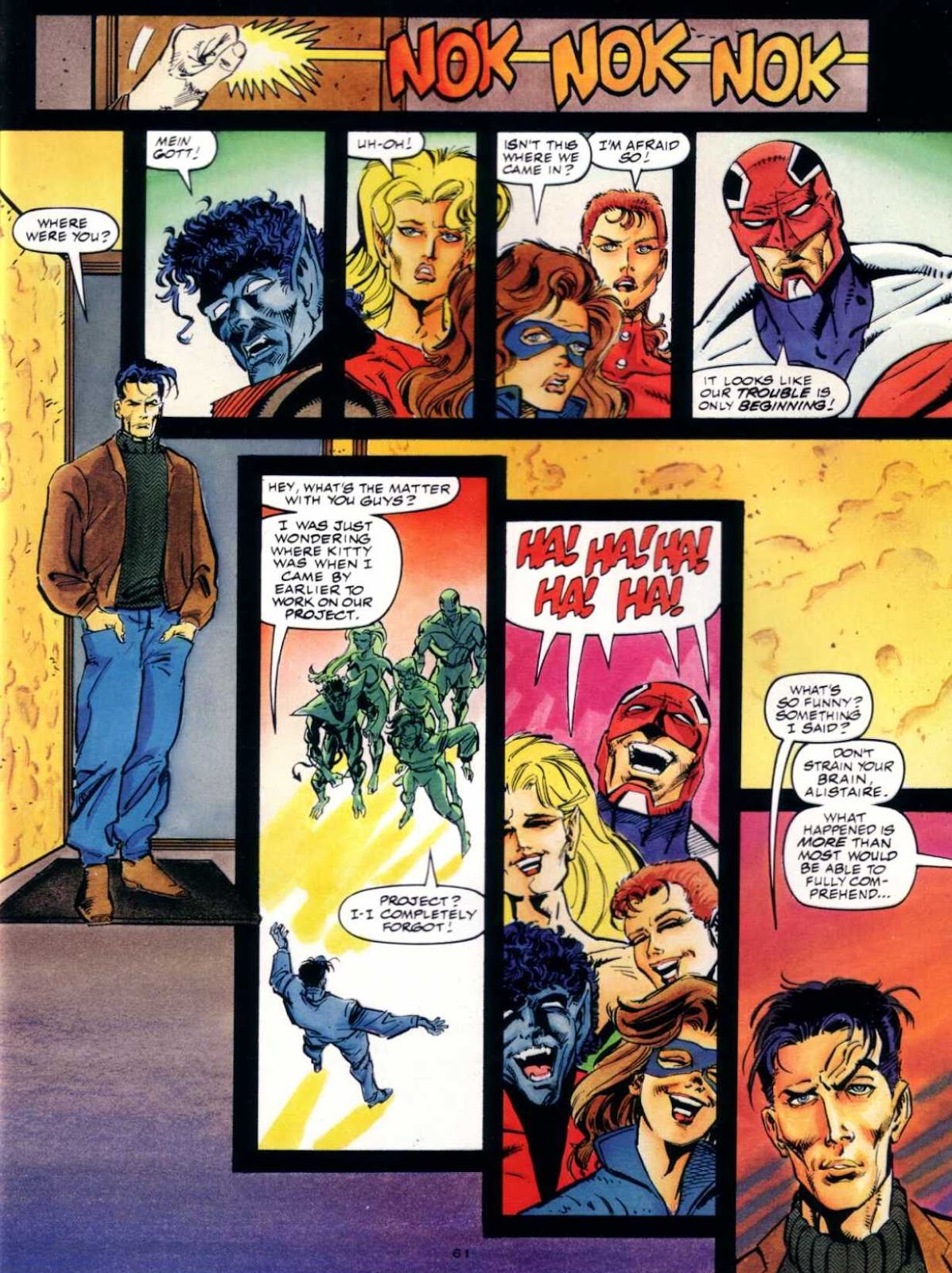 Marvel Graphic Novel issue 66 - Excalibur - Weird War III - Page 58