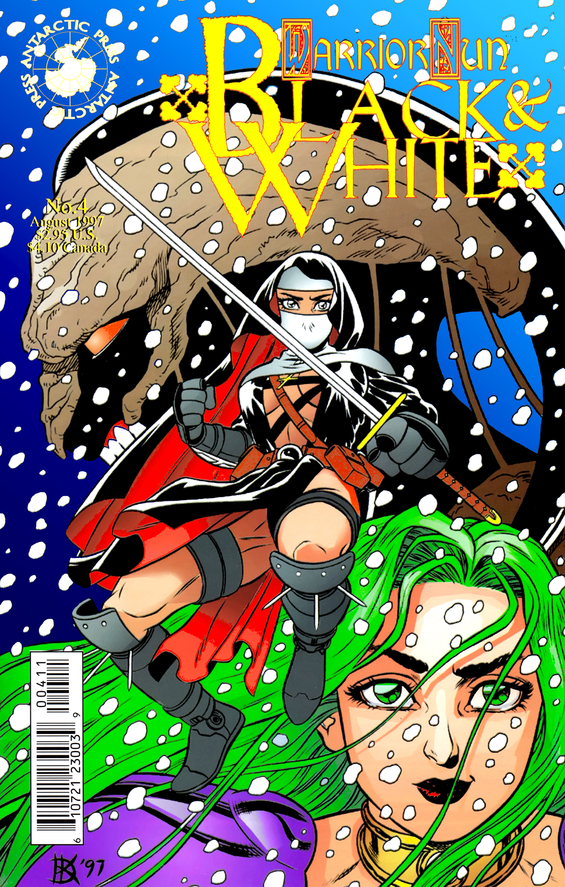 Read online Warrior Nun: Black & White comic -  Issue #4 - 1