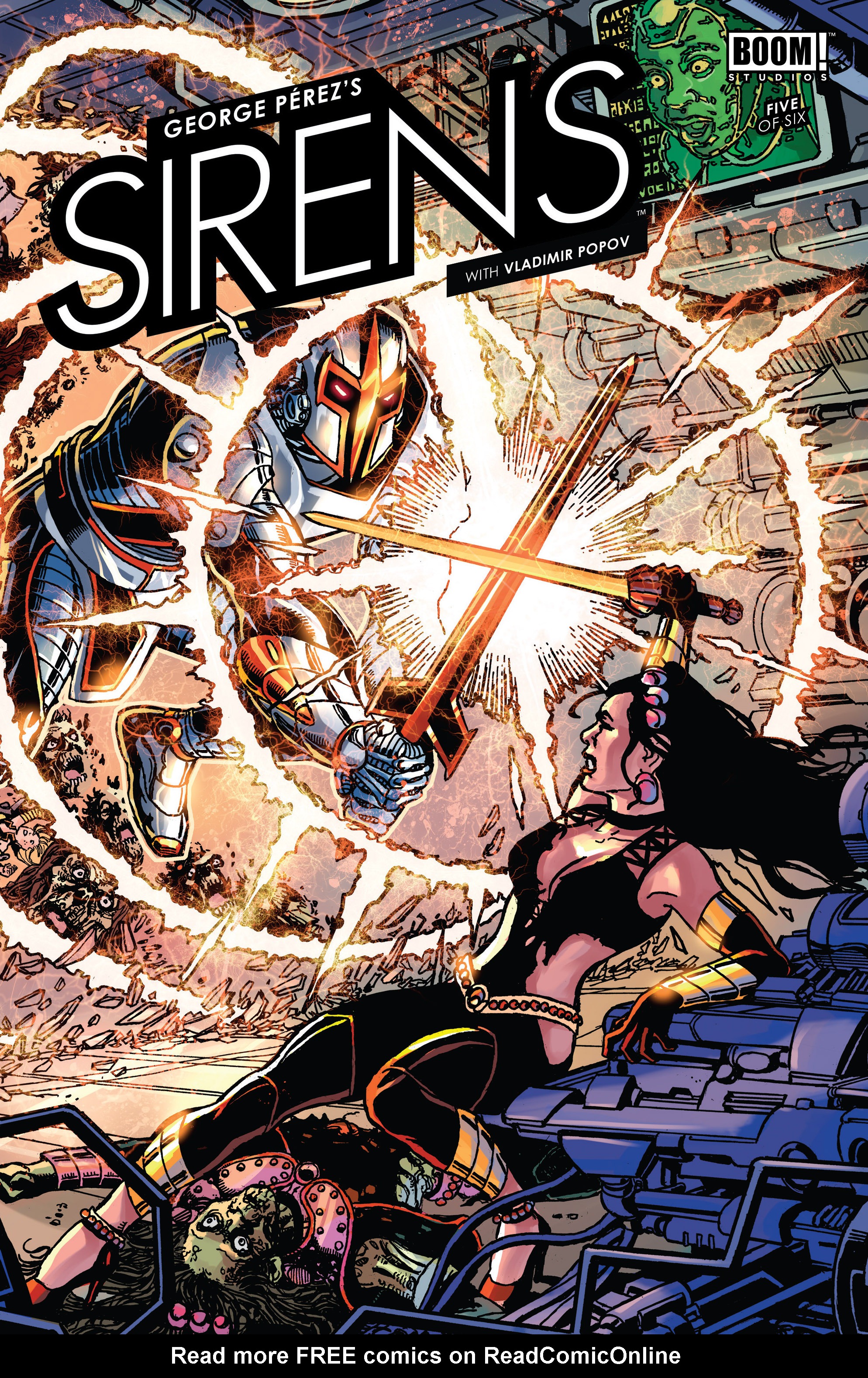 Read online George Pérez's Sirens comic -  Issue #5 - 1