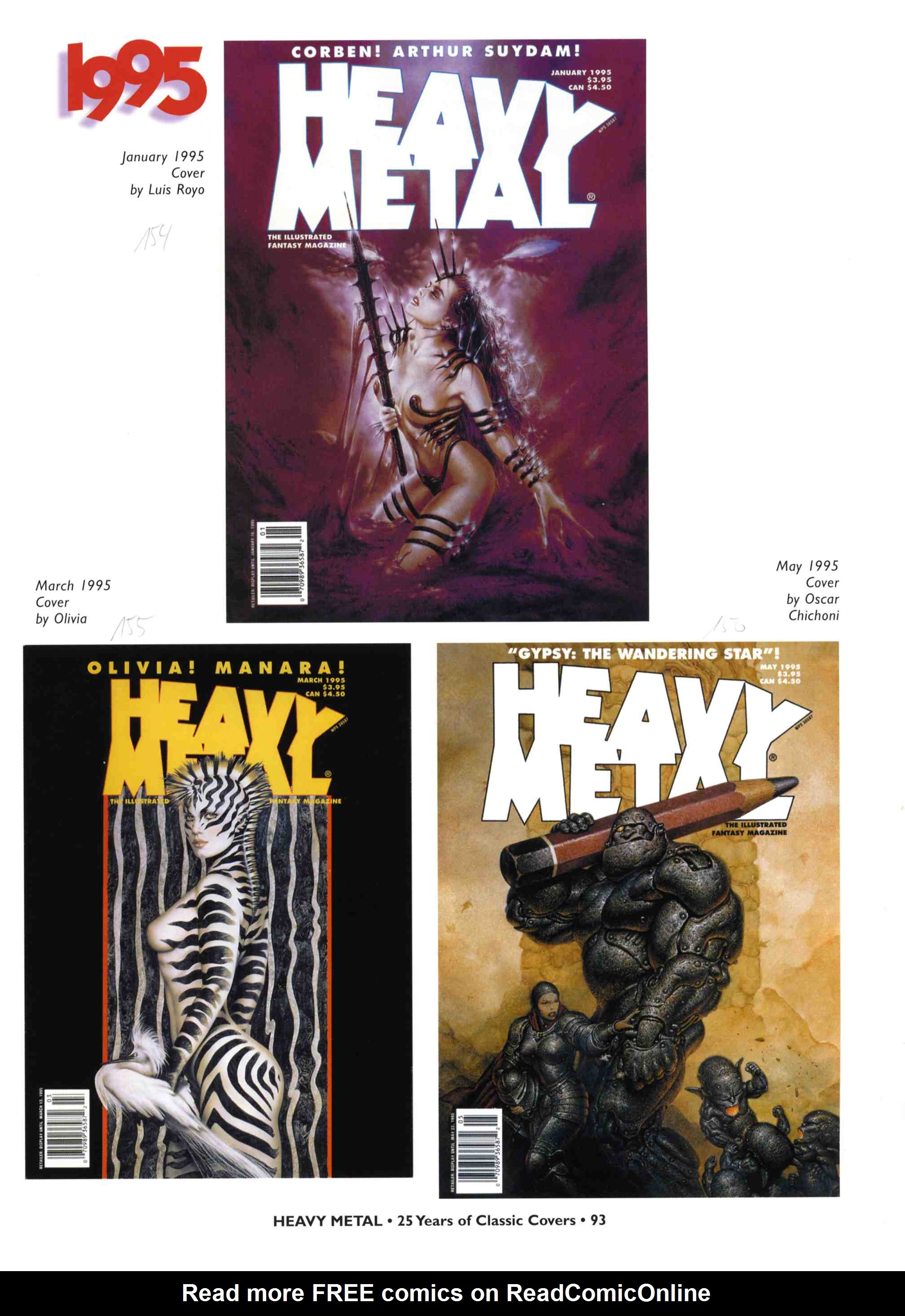 Read online Heavy Metal: 25 Years of Classic Covers comic -  Issue # TPB - 99