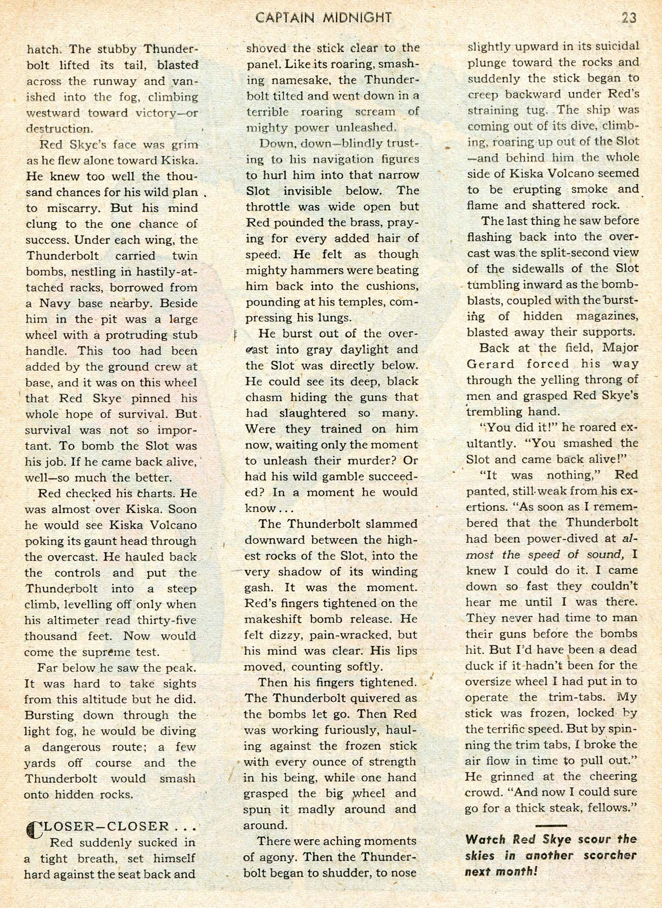 Read online Captain Midnight (1942) comic -  Issue #12 - 23