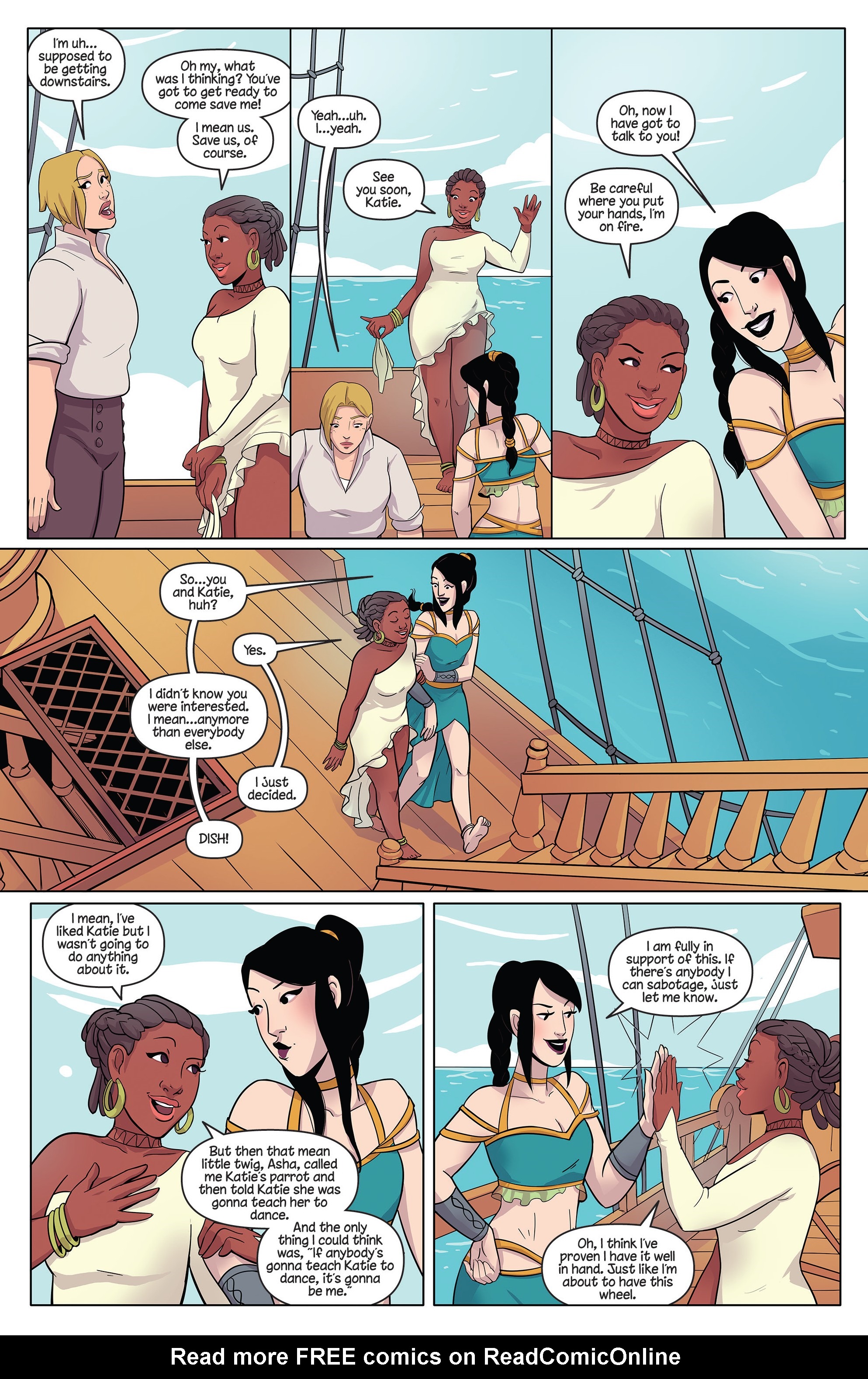 Read online Princeless Raven Year Two: Love and Revenge comic -  Issue # _TPB Assault On Golden Rock - 55