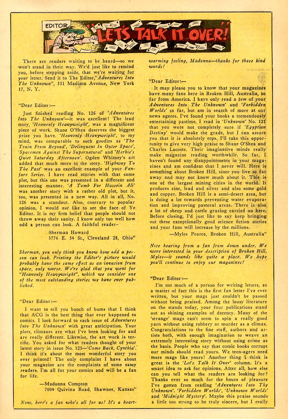 Read online Adventures Into The Unknown comic -  Issue #130 - 19