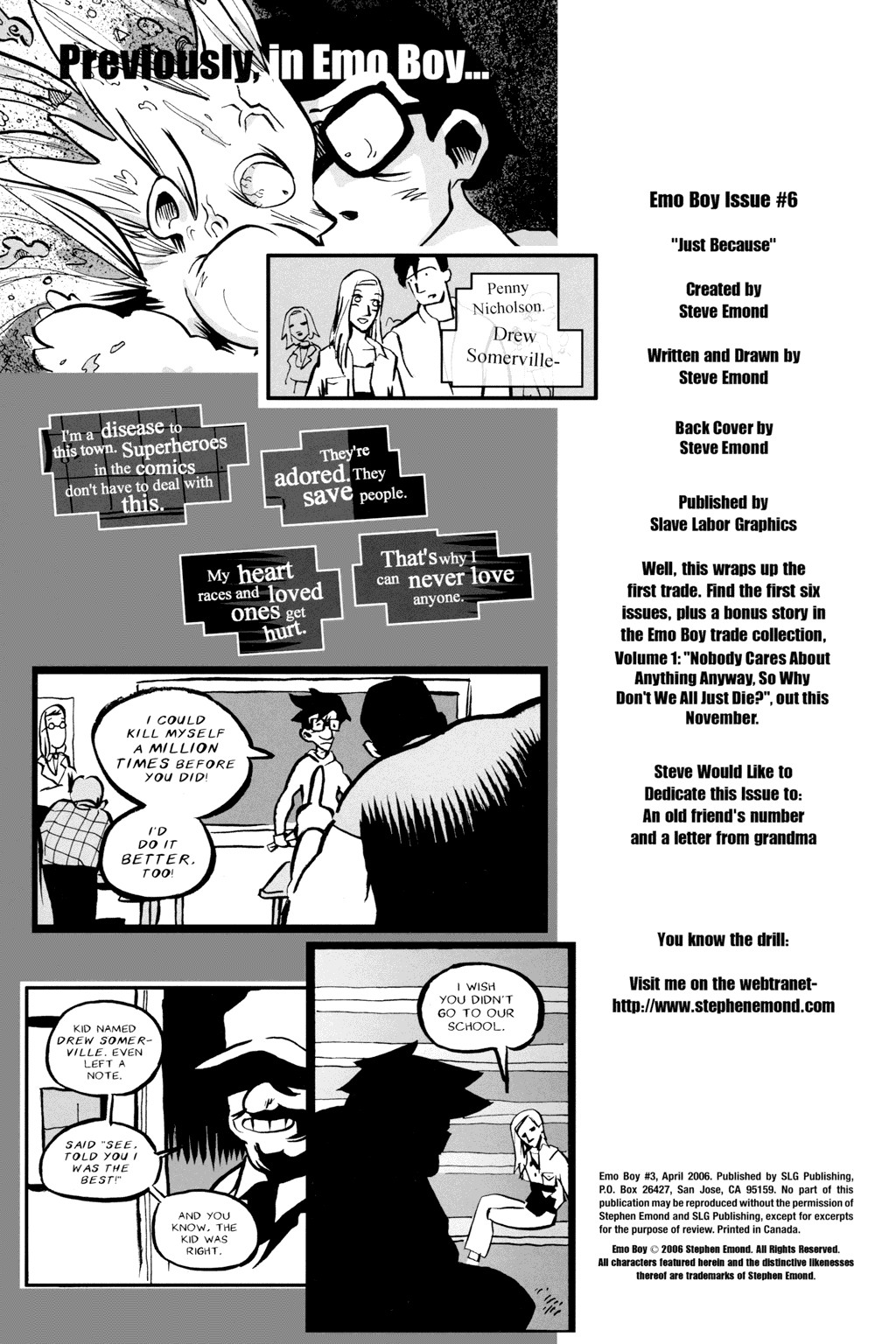 Read online Emo Boy comic -  Issue #6 - 2