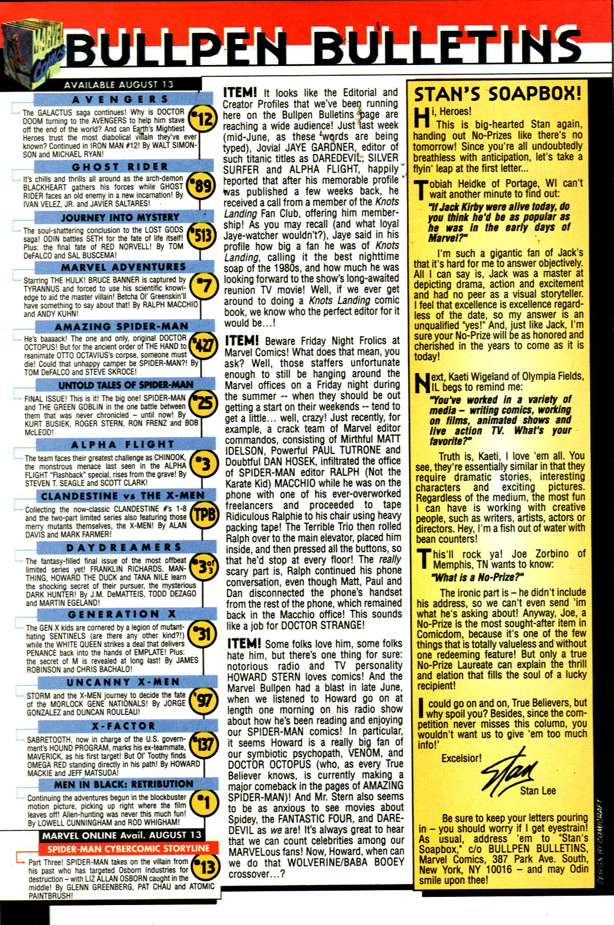 Read online The Sensational Spider-Man (1996) comic -  Issue #20 - 19