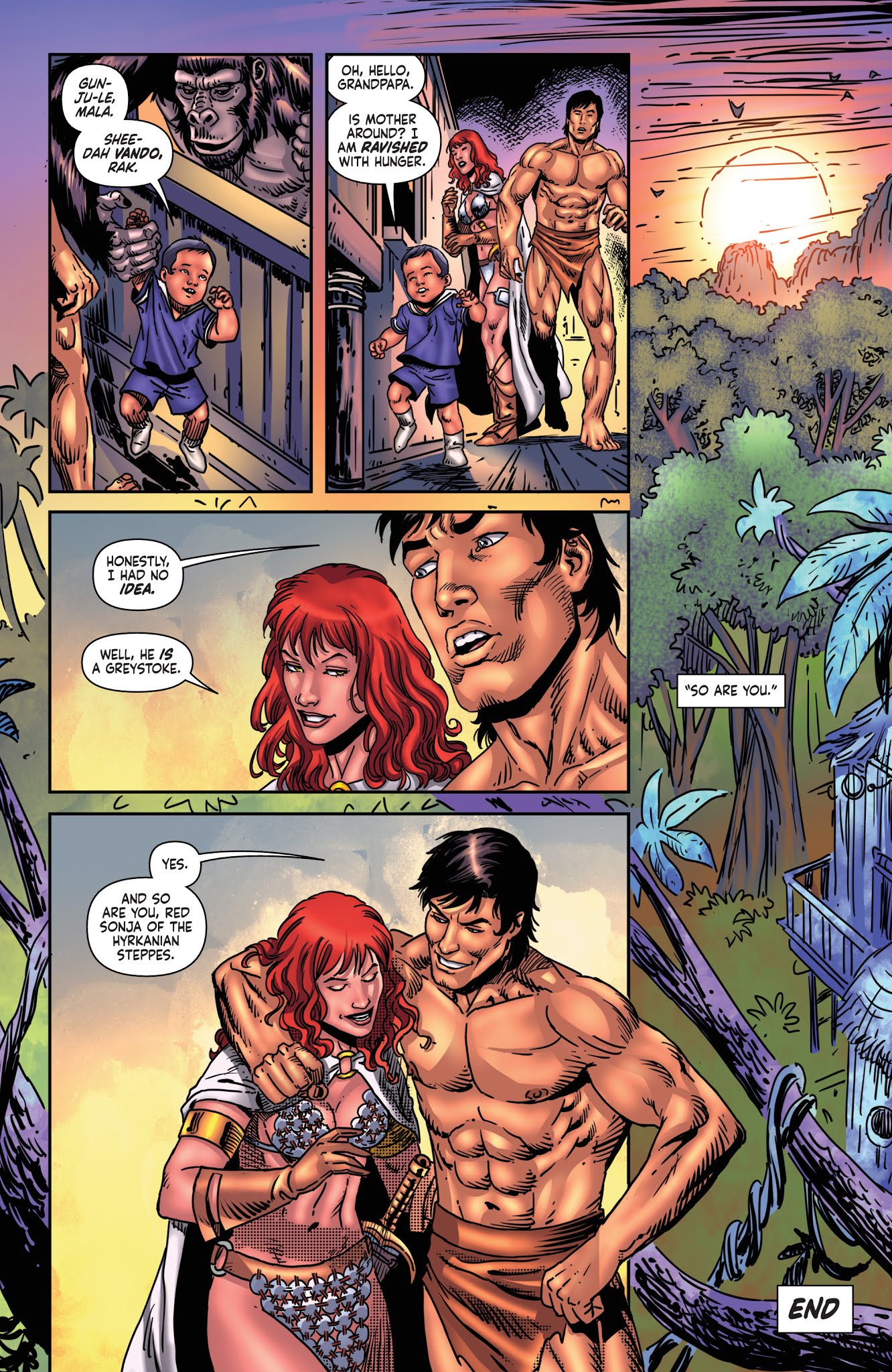 Read online Red Sonja/Tarzan comic -  Issue #6 - 27