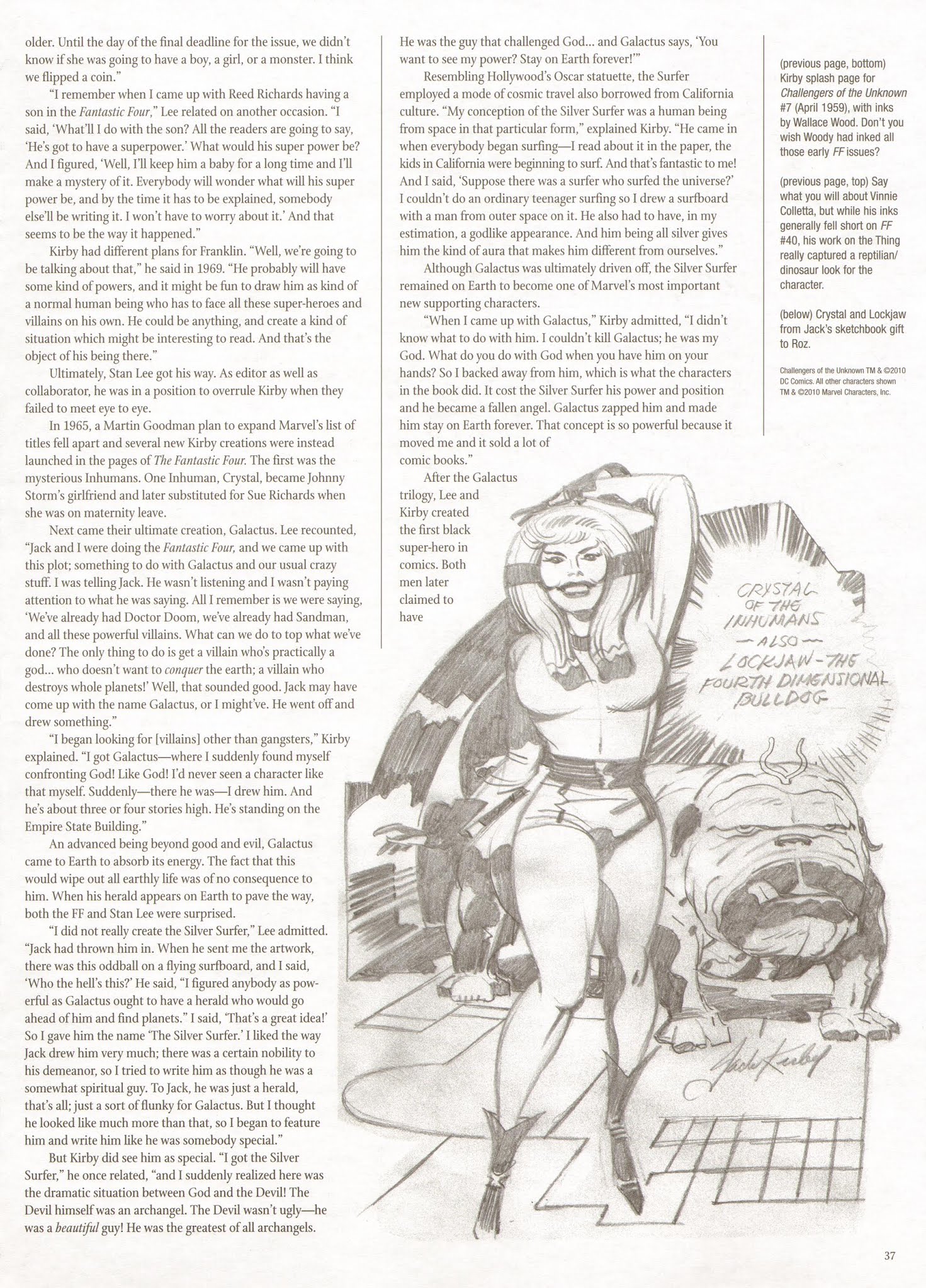 Read online The Jack Kirby Collector comic -  Issue #54 - 36