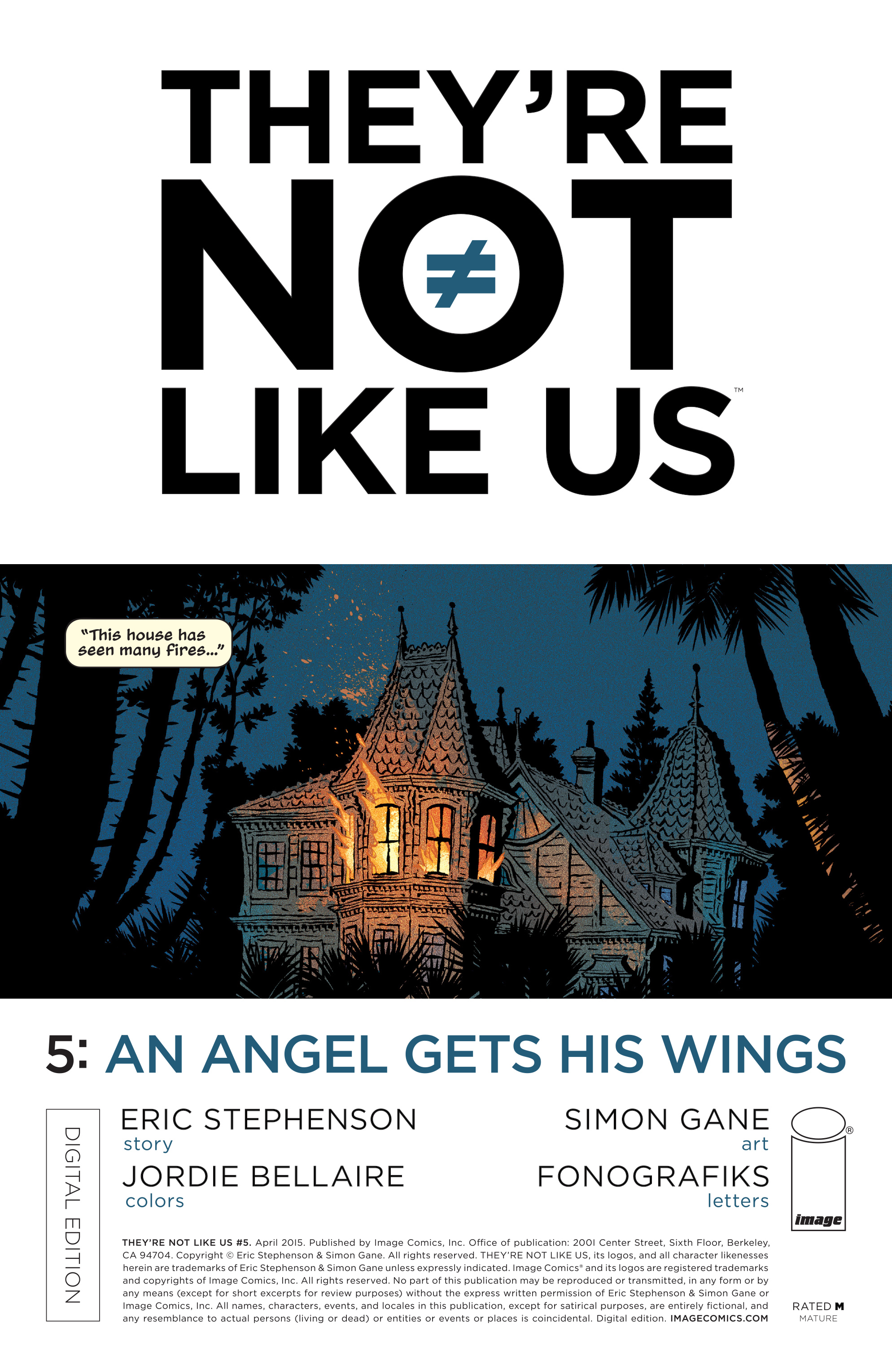 Read online They're Not Like Us comic -  Issue #5 - 1