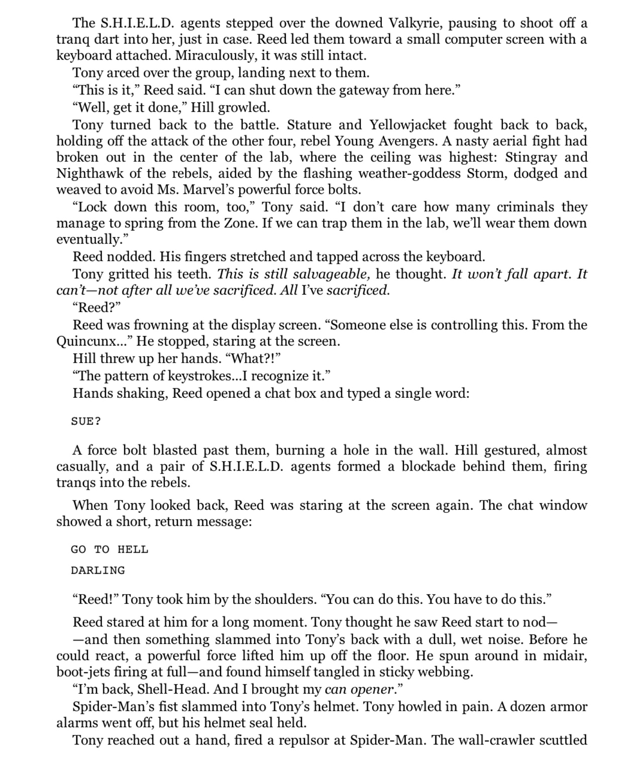 Read online Civil War Prose Novel comic -  Issue # TPB (Part 2) - 86