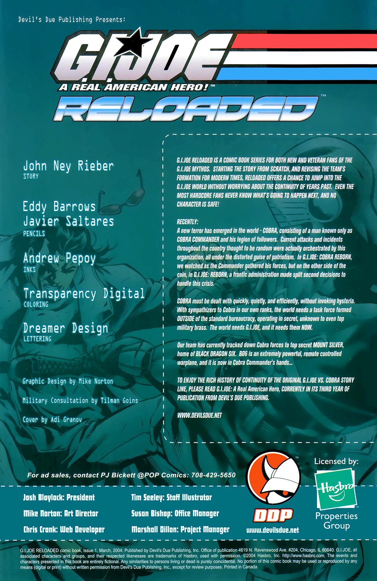 Read online G.I. Joe Reloaded comic -  Issue #1 - 2