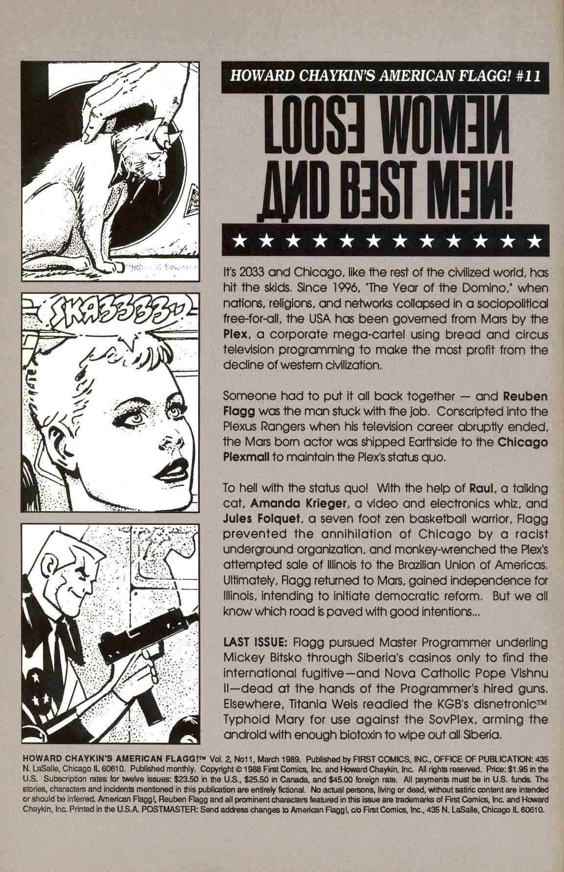 Read online Howard Chaykin's American Flagg comic -  Issue #11 - 2