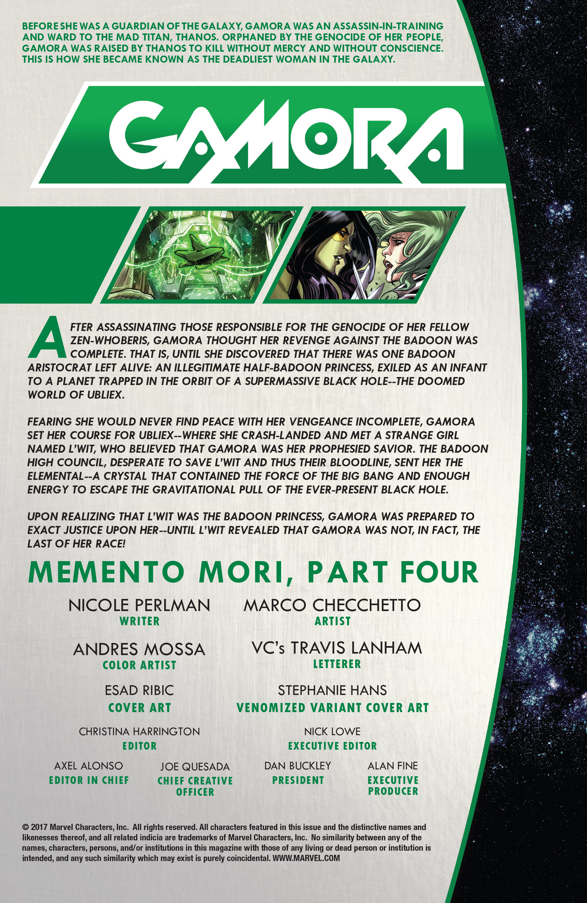 Read online Gamora comic -  Issue #4 - 2