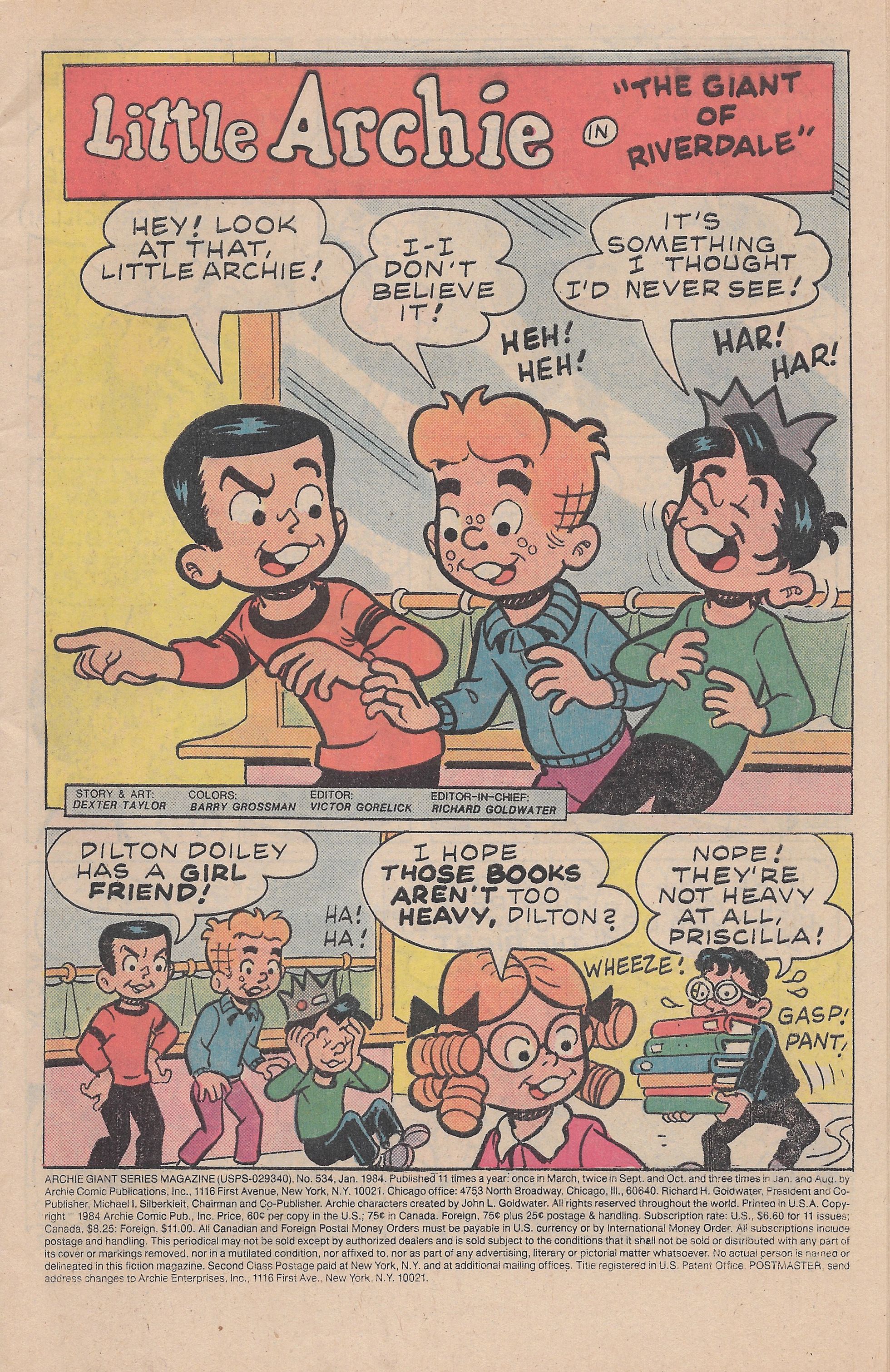 Read online Archie Giant Series Magazine comic -  Issue #534 - 3