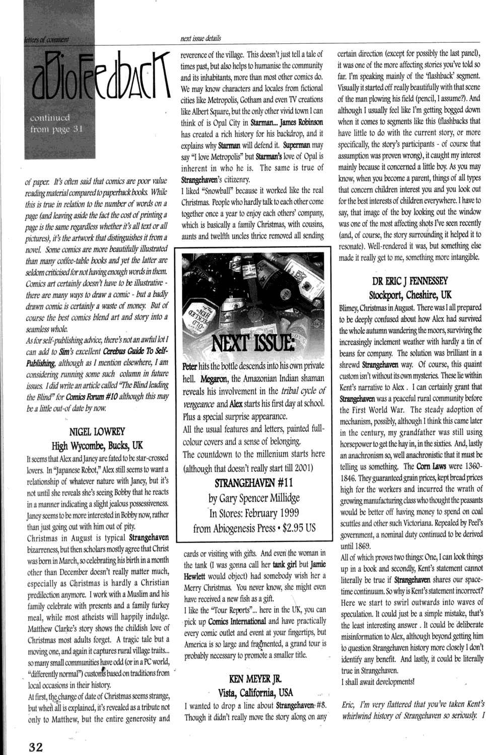 Read online Strangehaven comic -  Issue #10 - 32