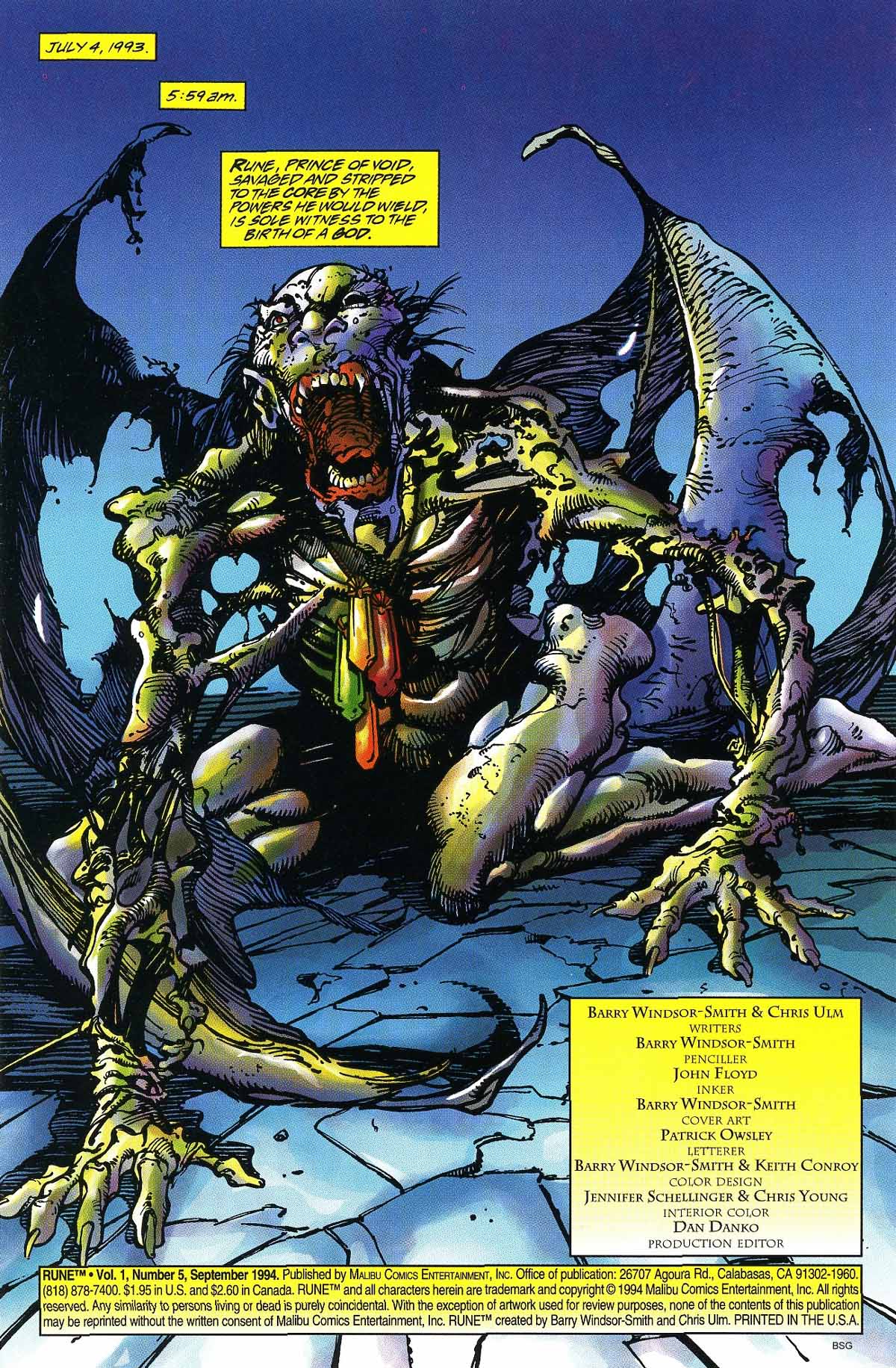 Read online Rune (1994) comic -  Issue #5 - 3
